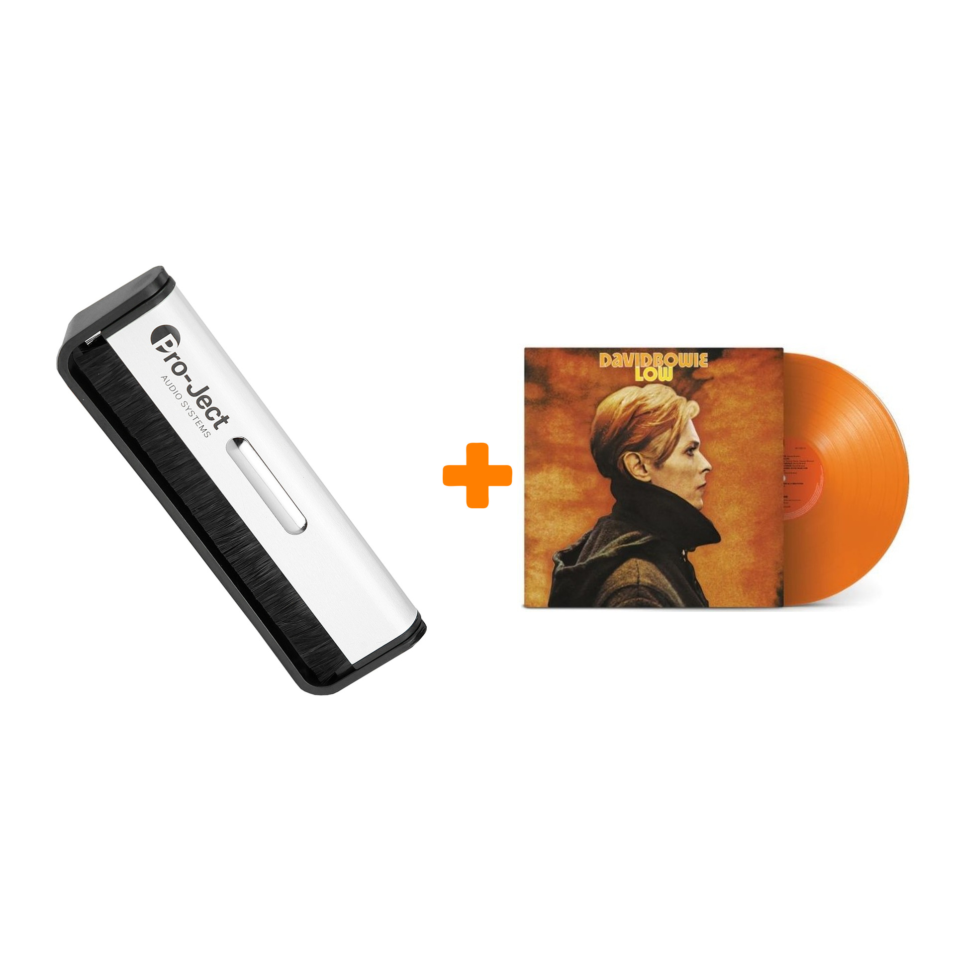 

BOWIE DAVID Low 45th Anniversary Coloured Orange Vinyl LP + Щетка для LP Brush It Набор