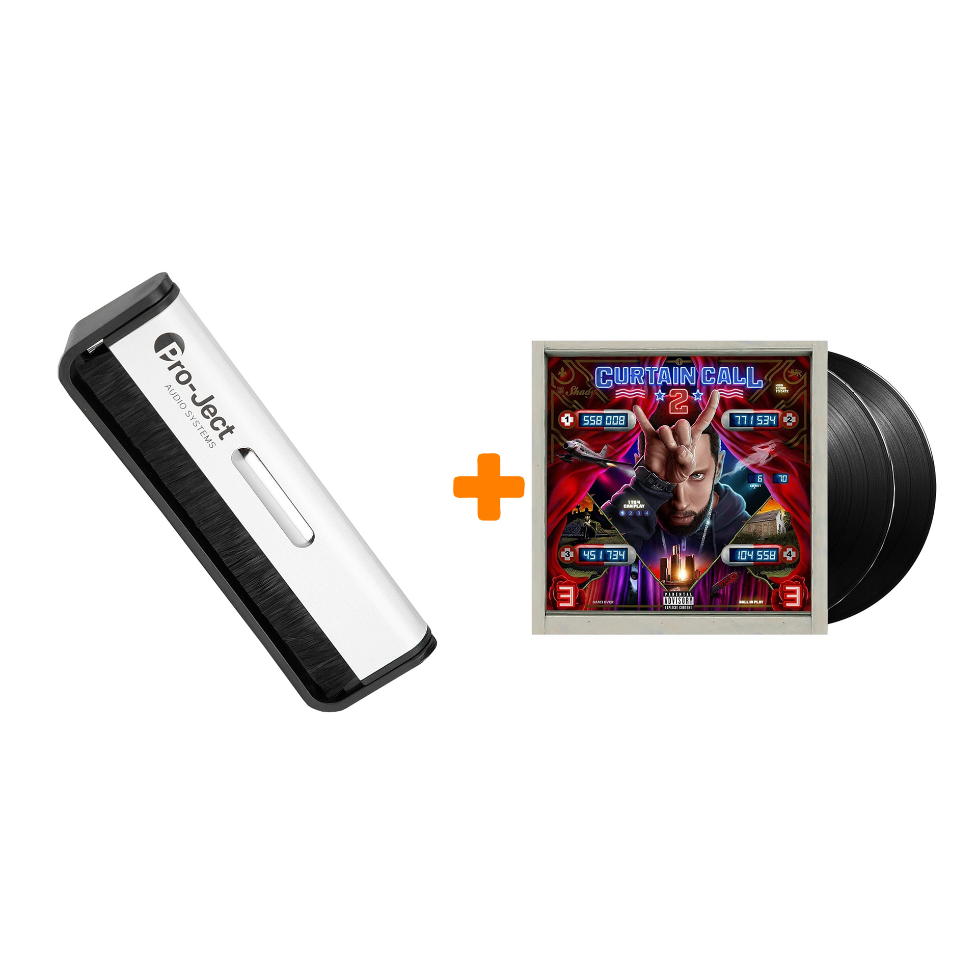 

EMINEM Curtain Call 2 2LP + Щетка для LP Brush It Набор