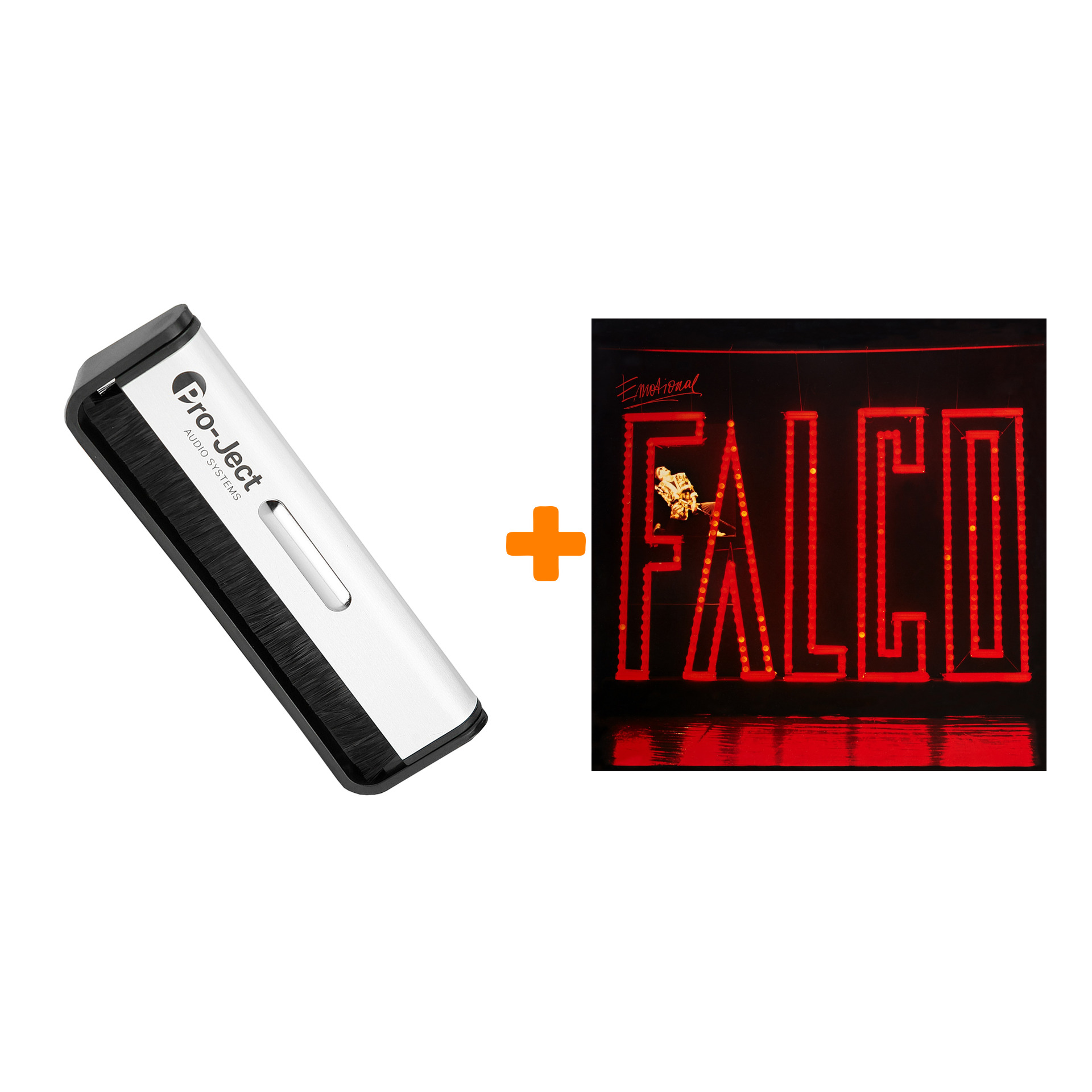 

FALCO Emotional Coloured Red Vinyl LP + Щетка для LP Brush It Набор
