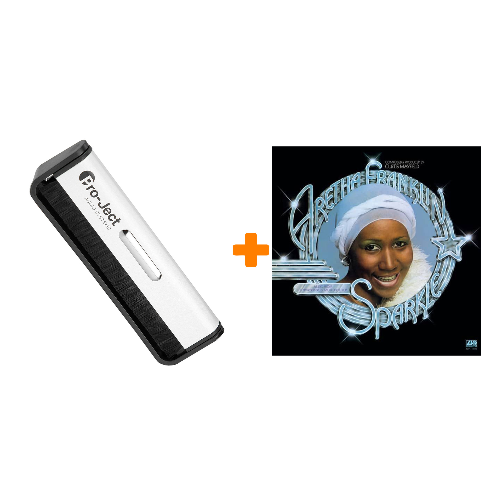 

FRANKLIN ARETHA Sparkle Music From The Warner Bros. Motion Picture Crystal Clear Vinyl LP + Щетка для LP Brush It Набор