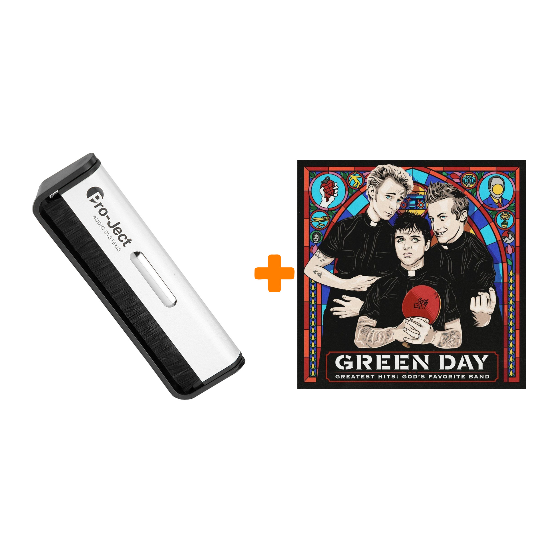 

GREEN DAY Greatest Hits God`s Favorite Band 2LP + Щетка для LP Brush It Набор