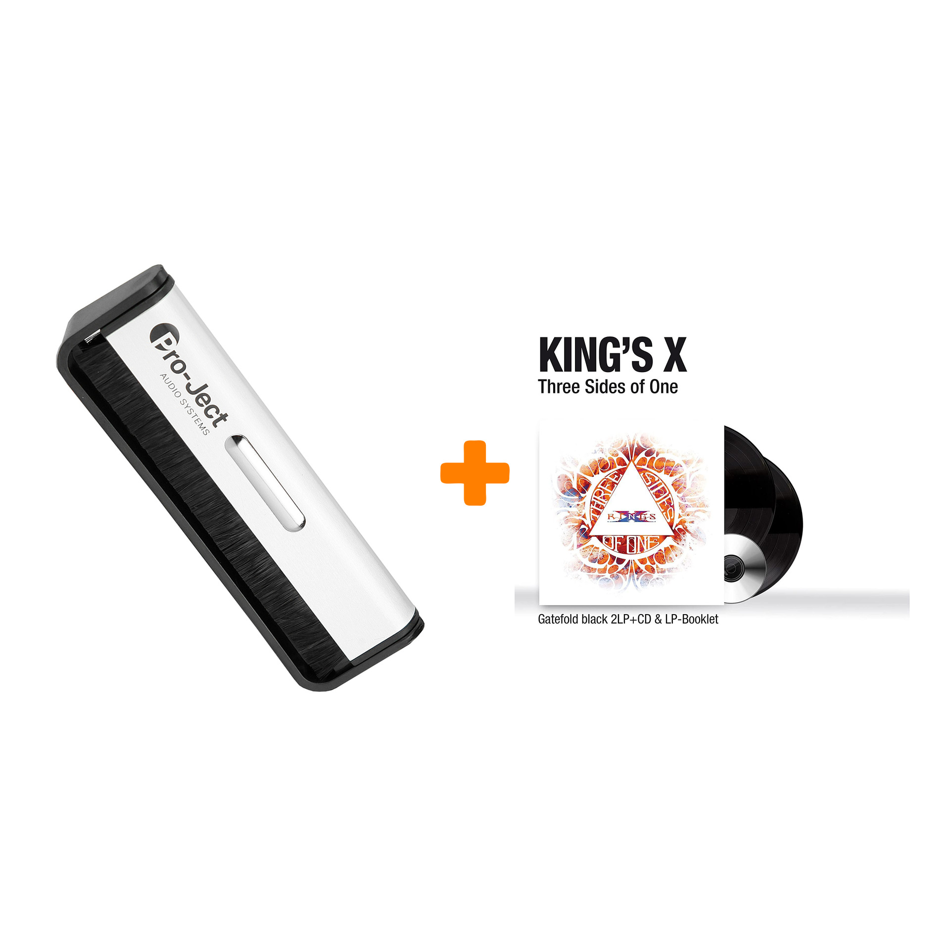 

KING`S X Three Sides Of One 2LP+CD + Щетка для LP Brush It Набор