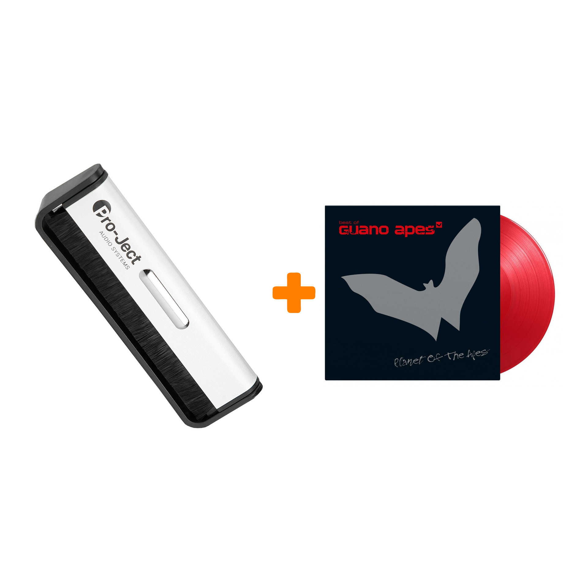

GUANO APES Rareapes Coloured Silver & Black Marbled Vinyl 2LP + Щетка для LP Brush It Набор