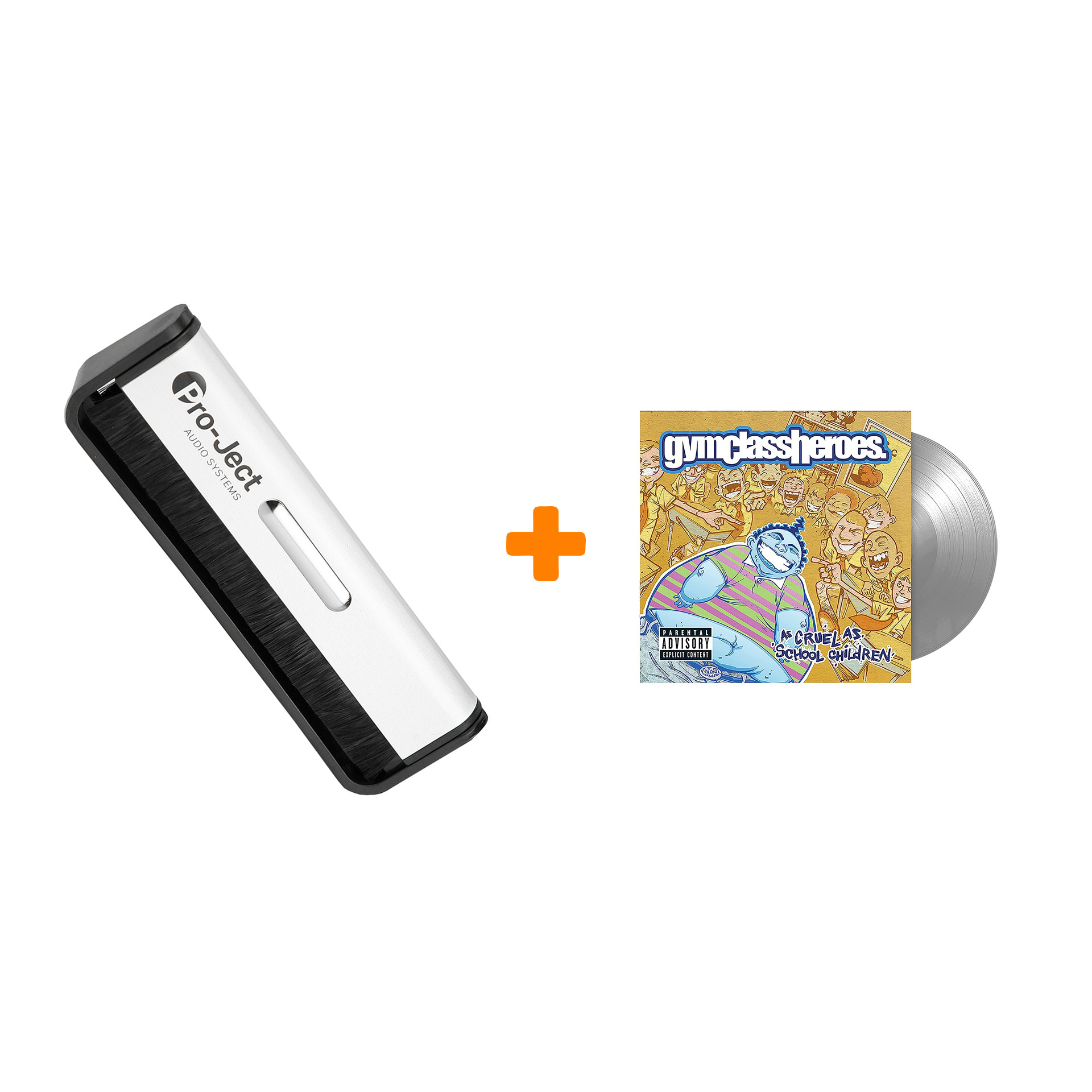 

GYM CLASS HEROES As Cruel As School Children Coloured Silver Vinyl LP + Щетка для LP Brush It Набор