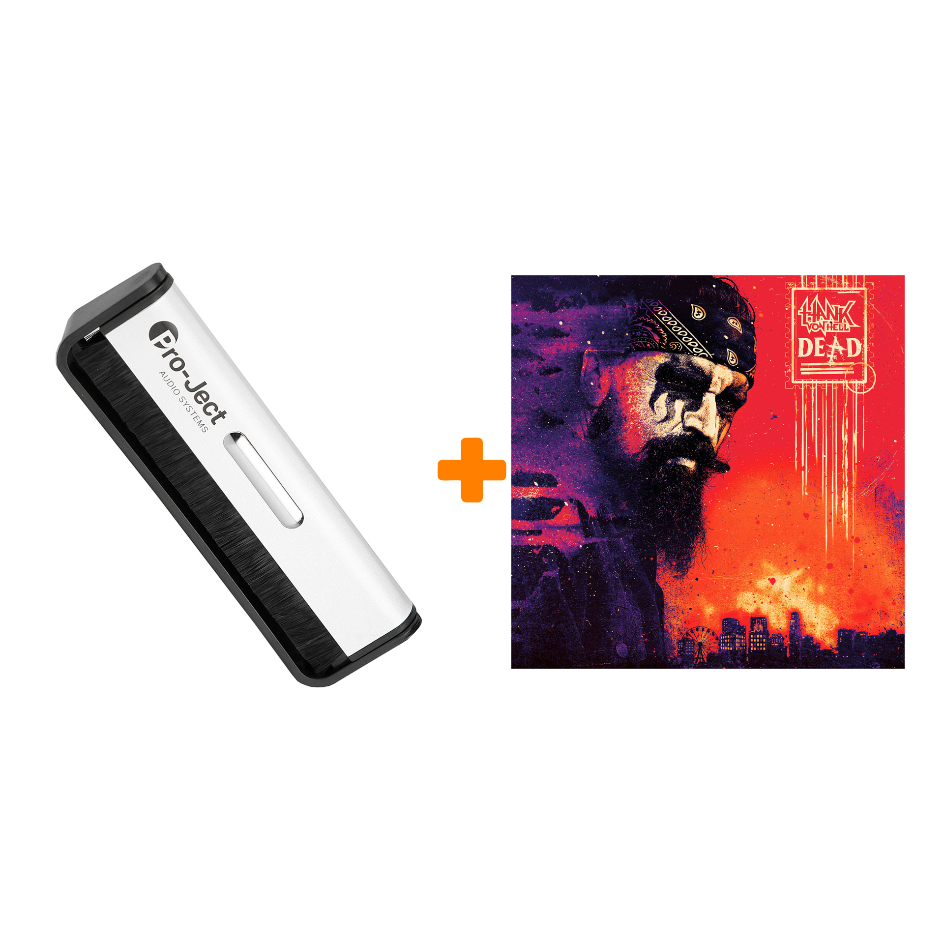 

HANK VON HELL Dead Coloured Vinyl LP + Щетка для LP Brush It Набор