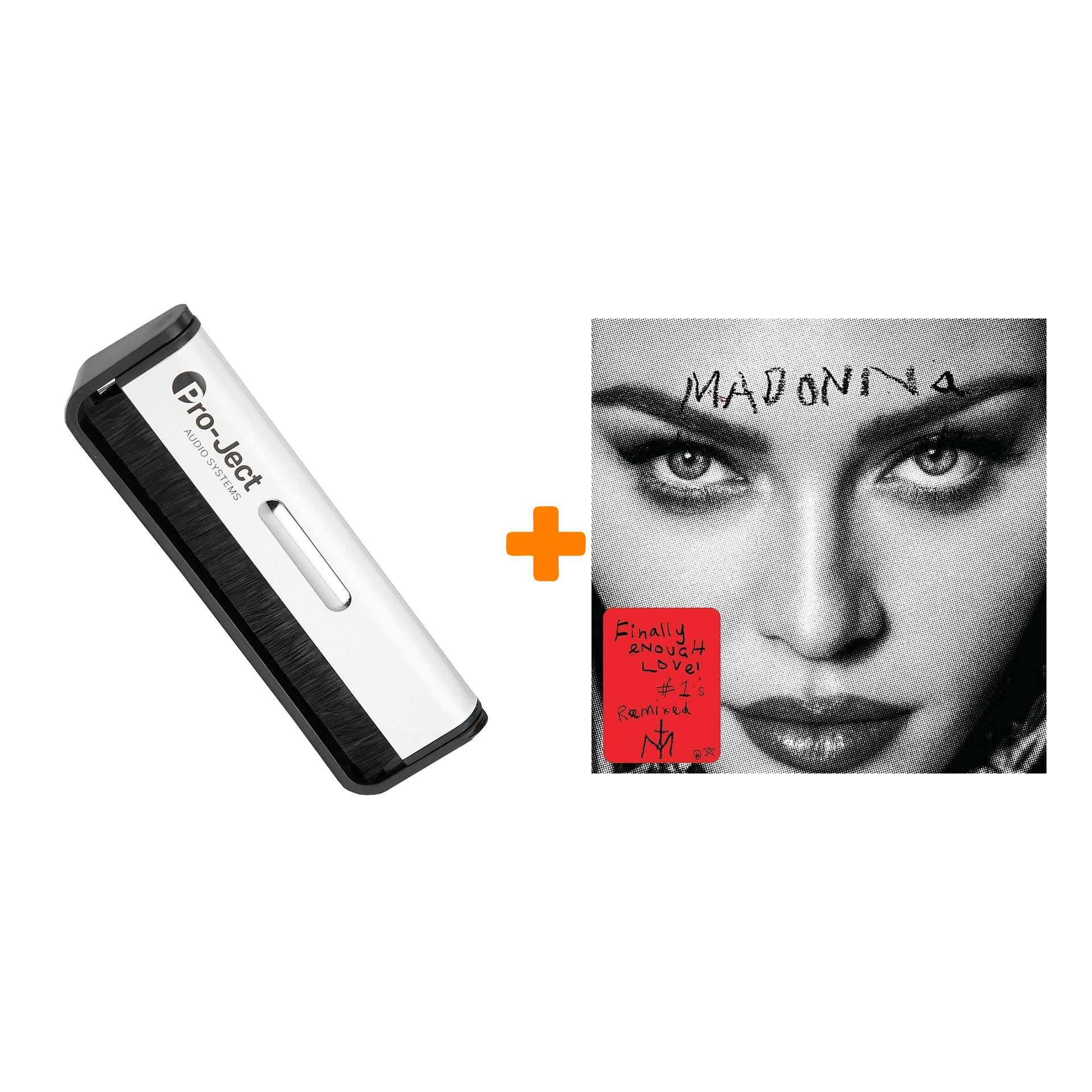 

MADONNA Finally Enough Love Coloured Red Vinyl 2LP + Щетка для LP Brush It Набор