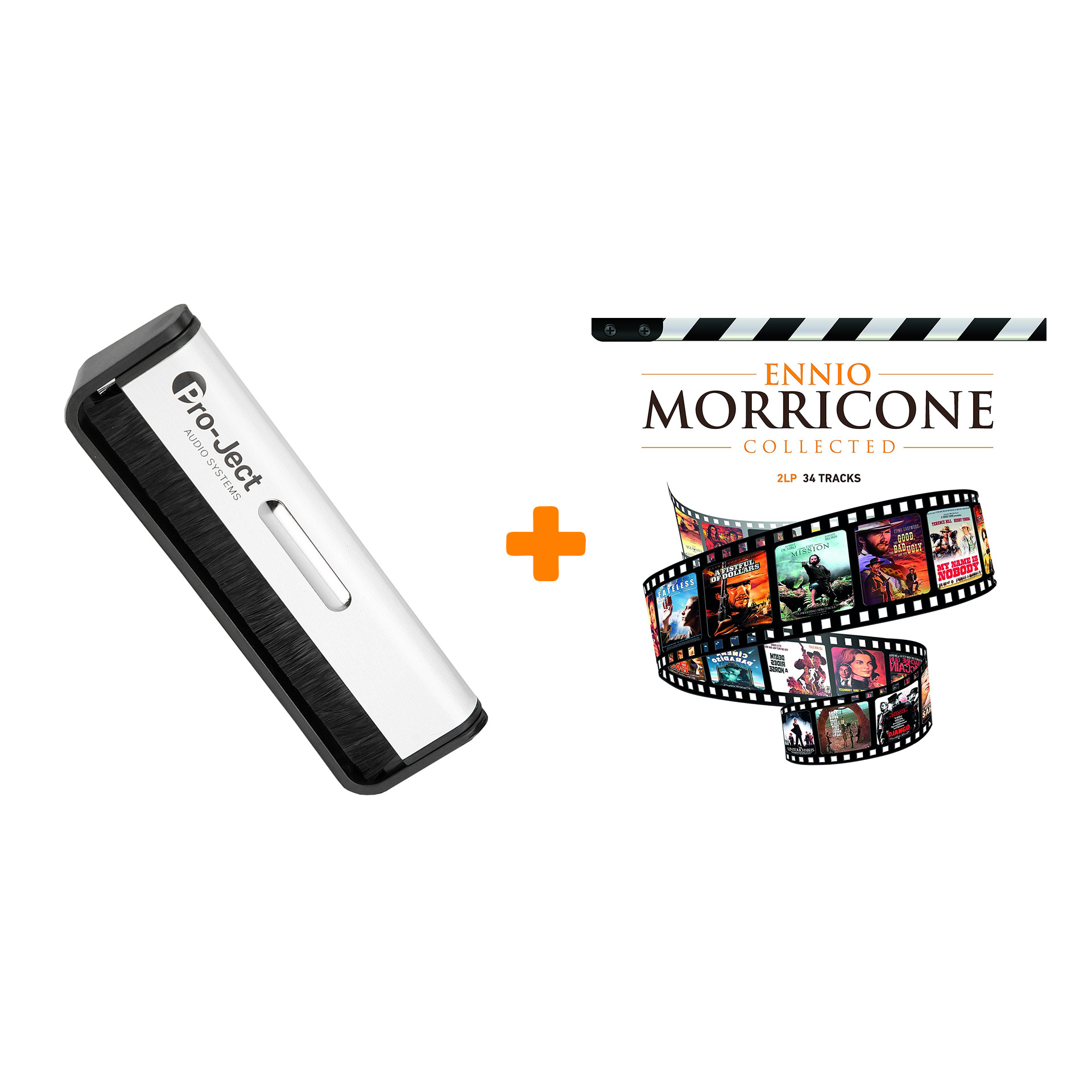 

MORRICONE ENNIO Collected 2LP + Щетка для LP Brush It Набор
