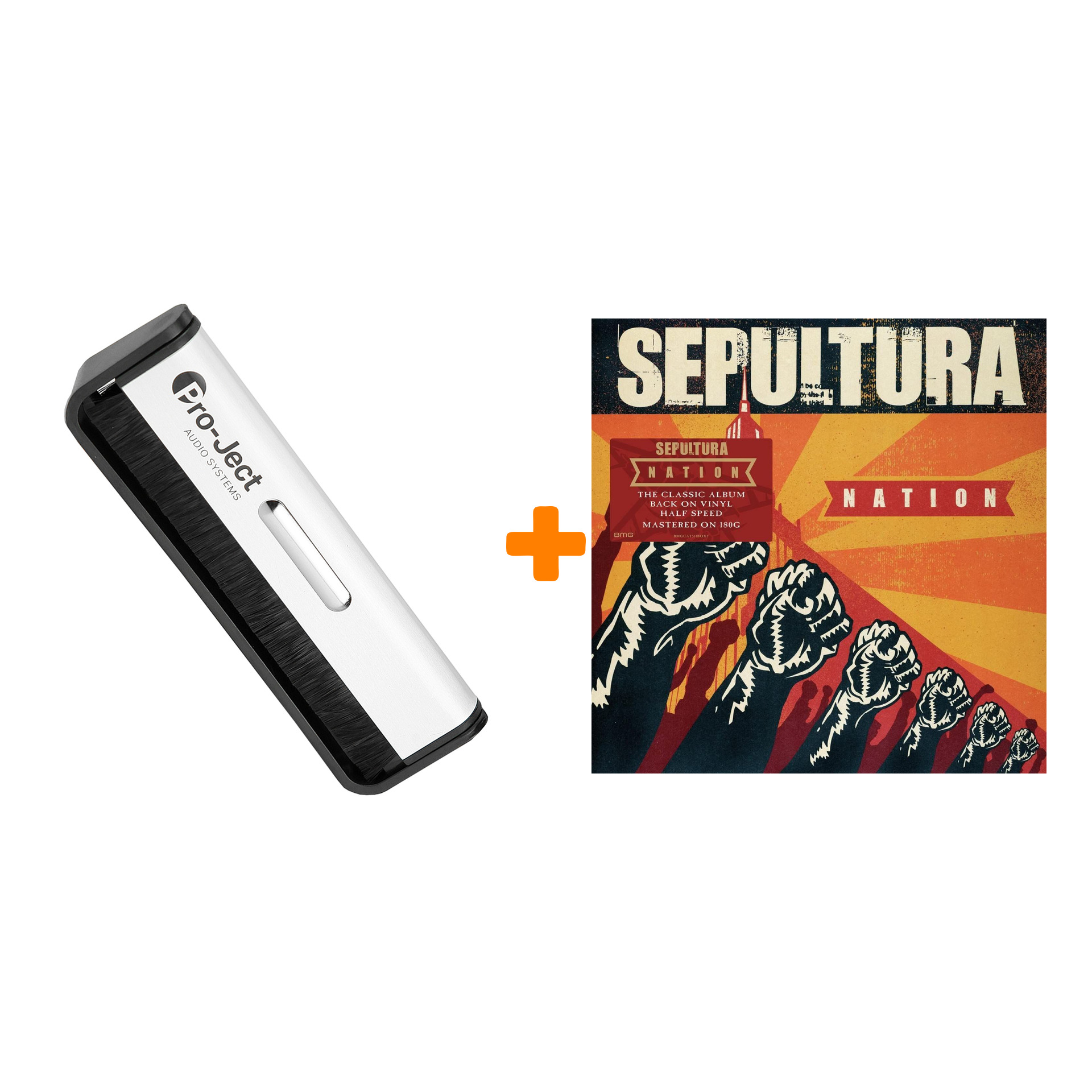 

SEPULTURA Nation Half Speed Mastered 2LP + Щетка для LP Brush It Набор