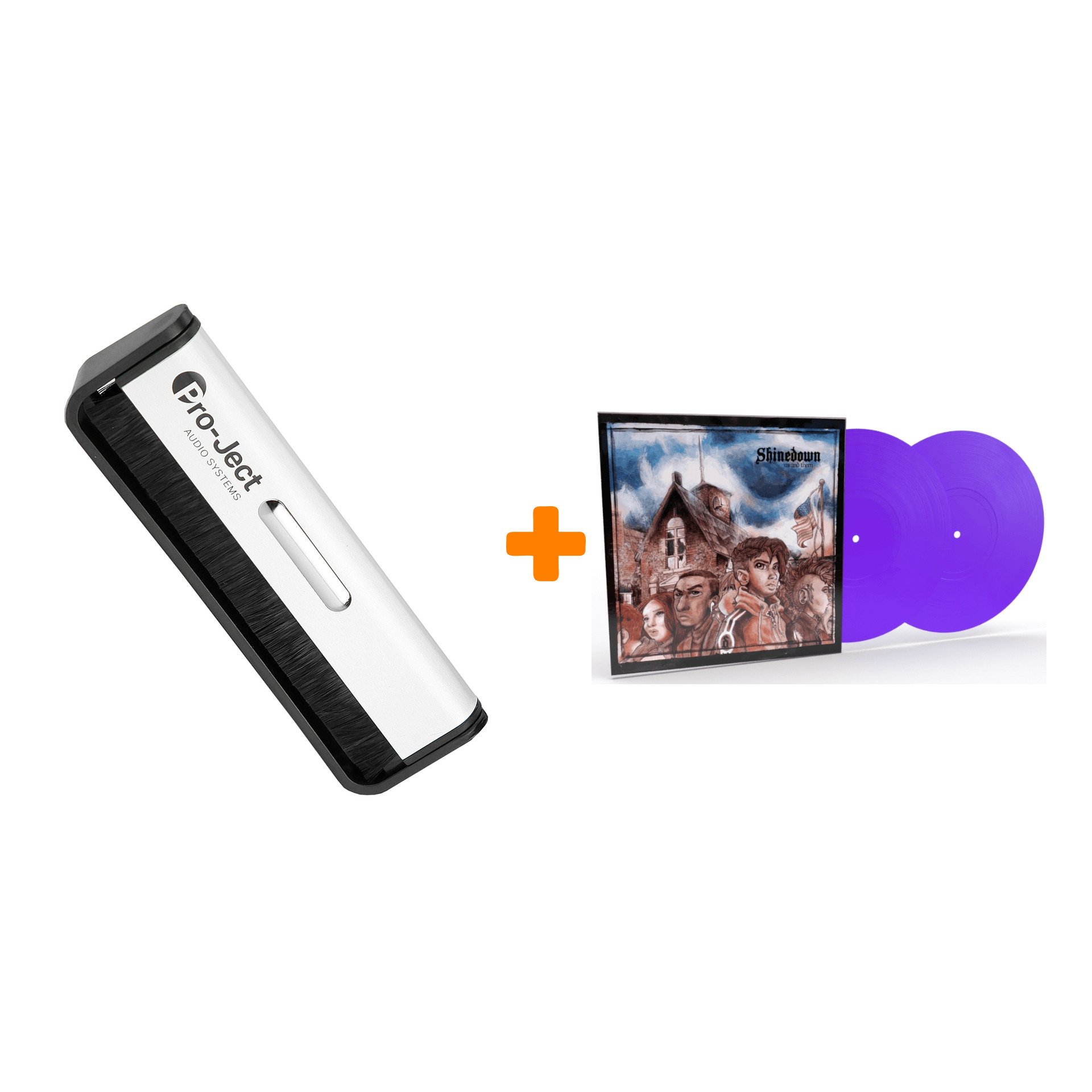 

SHINEDOWN Us And Them Coloured Vinyl 2LP + Щетка для LP Brush It Набор