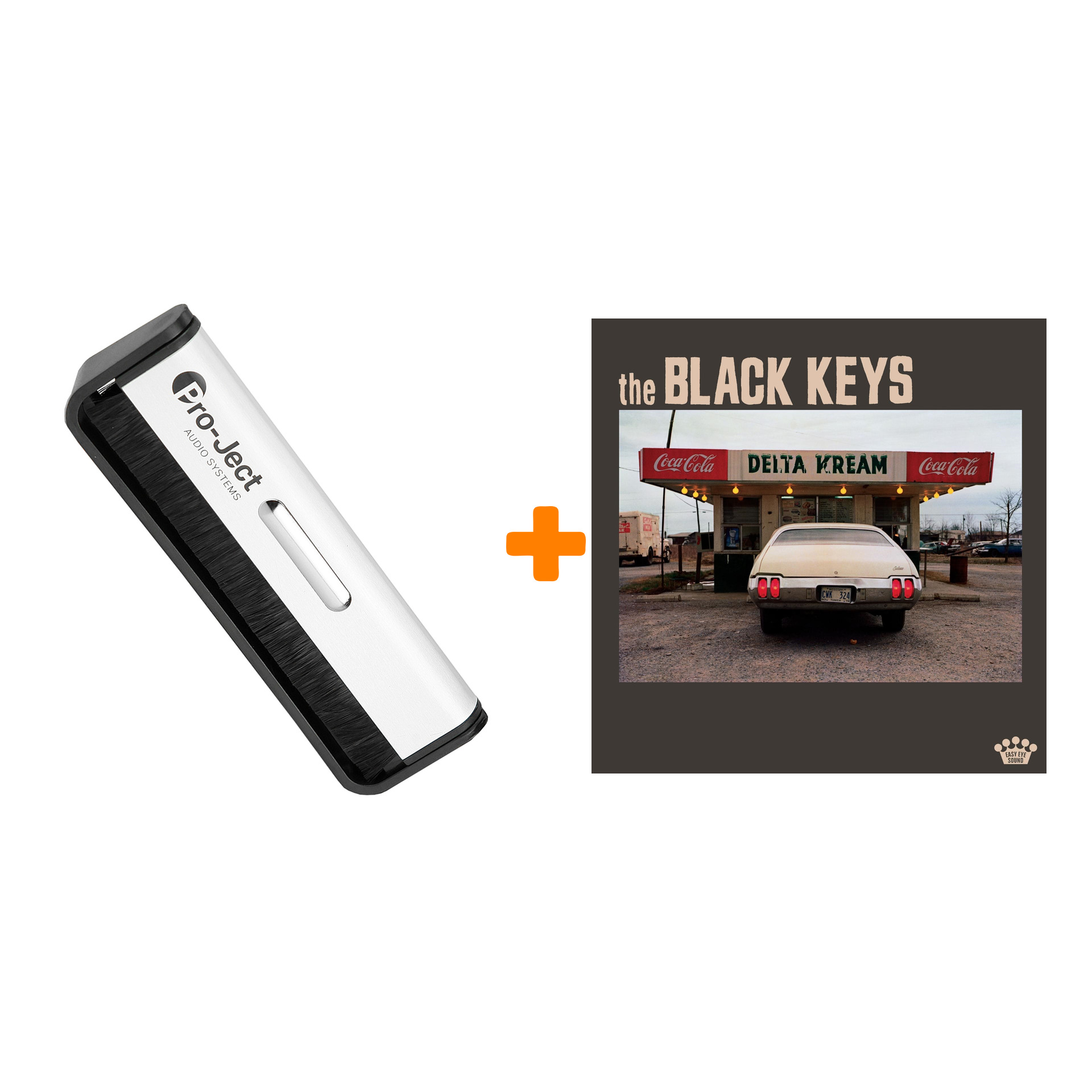

THE BLACK KEYS Delta Kream Smokey Marbled Vinyl 2LP + Щетка для LP Brush It Набор