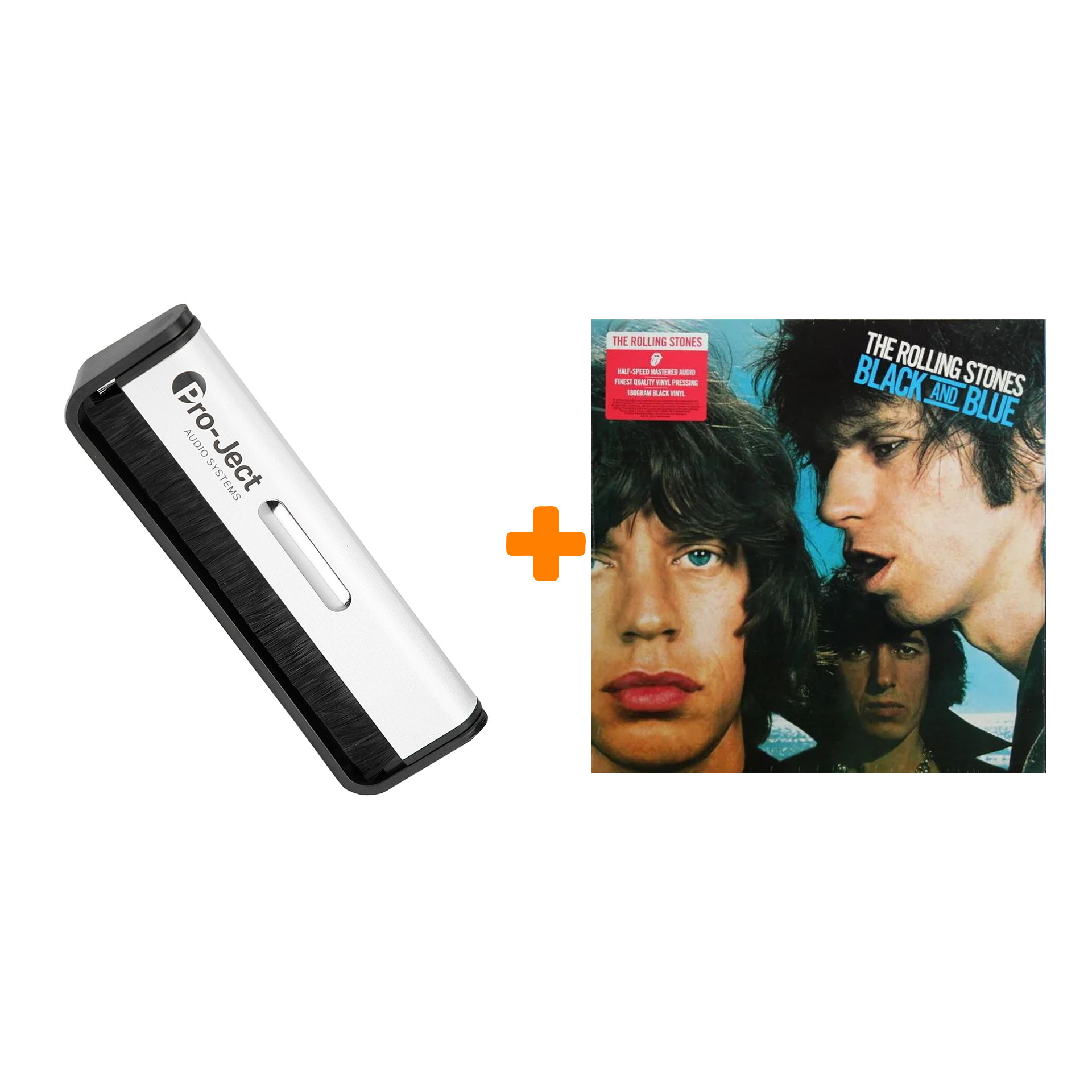 

THE ROLLING STONES Black And Blue Half Speed LP + Щетка для LP Brush It Набор