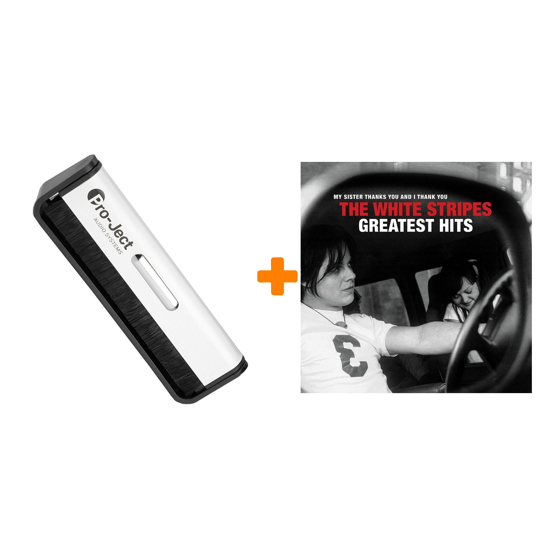 

THE WHITE STRIPES Greatest Hits 2LP + Щетка для LP Brush It Набор