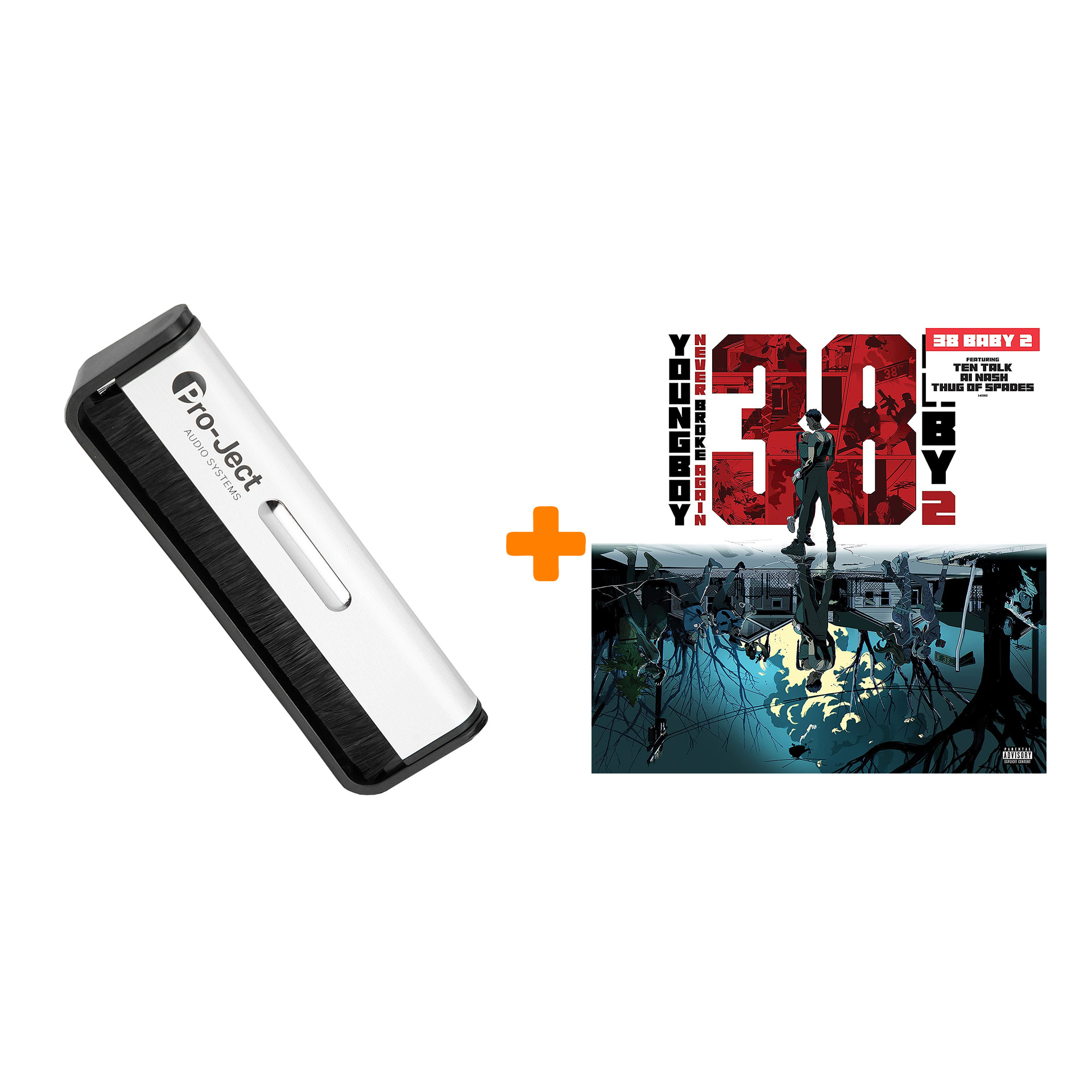 

YOUNGBOY NEVER BROKE AGAIN 38 Baby 2 LP + Щетка для LP Brush It Набор