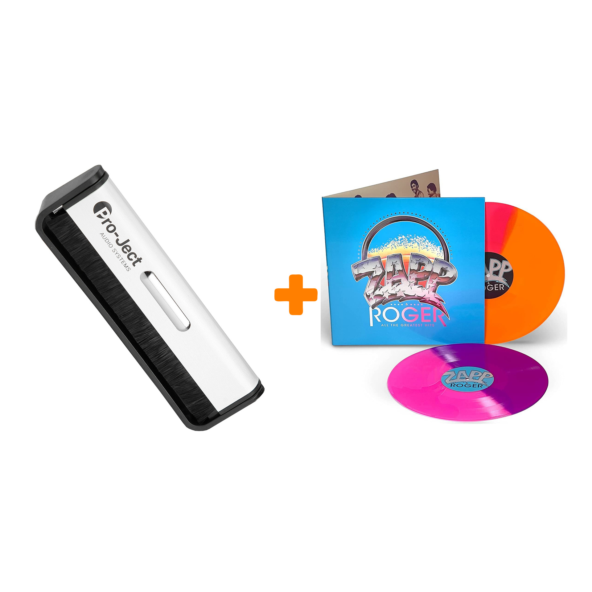 

ZAPP & ROGER All The Greatest Hits Coloured Vinyl 2LP + Щетка для LP Brush It Набор