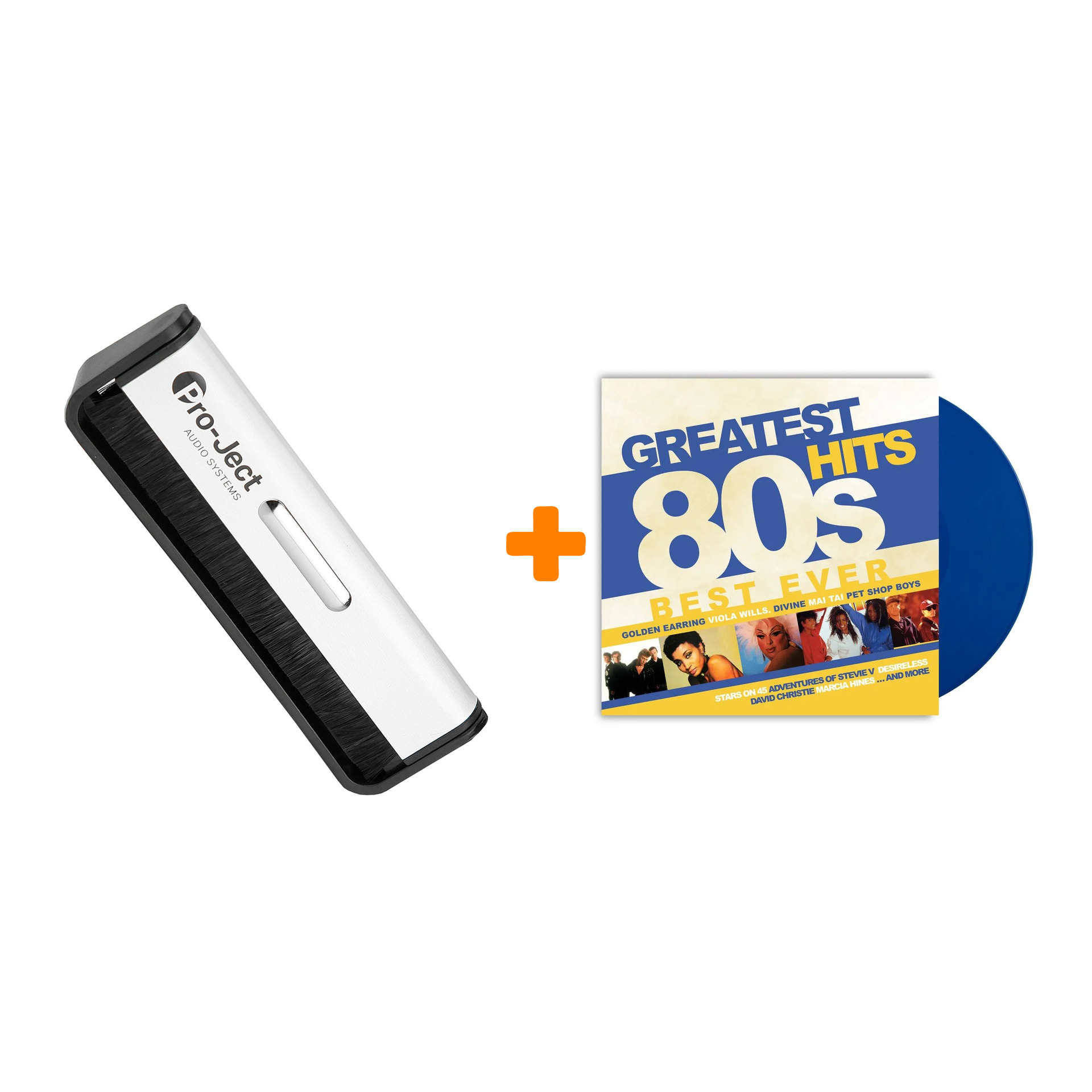 

V/A Greatest 80s Hits Best Ever Coloured Vinyl LP + Щетка для LP Brush It Набор