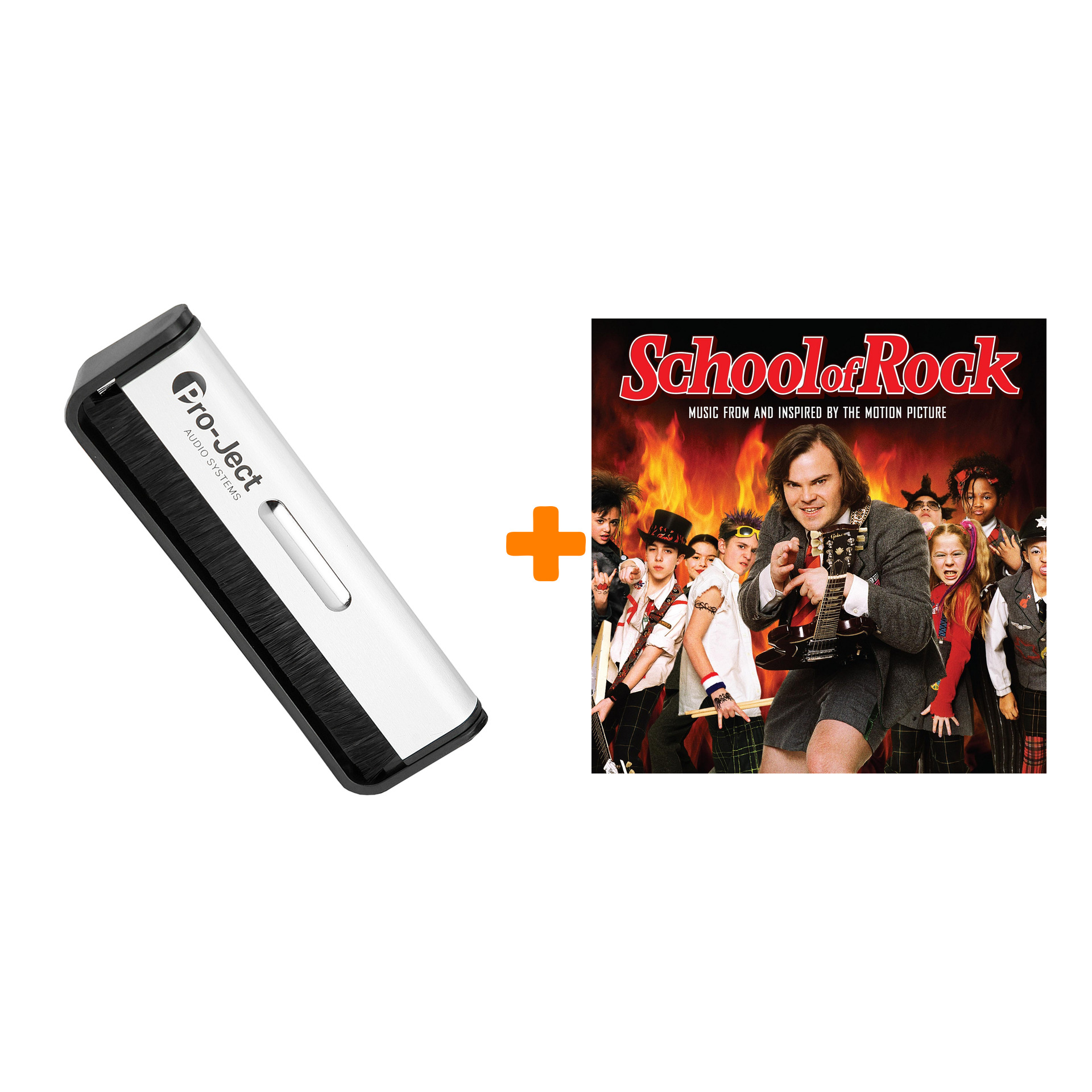 

V/A School Of Rock Music From And Inspired By The Motion Picture Coloured Orange Vinyl 2LP + Щетка для LP Brush It Набор