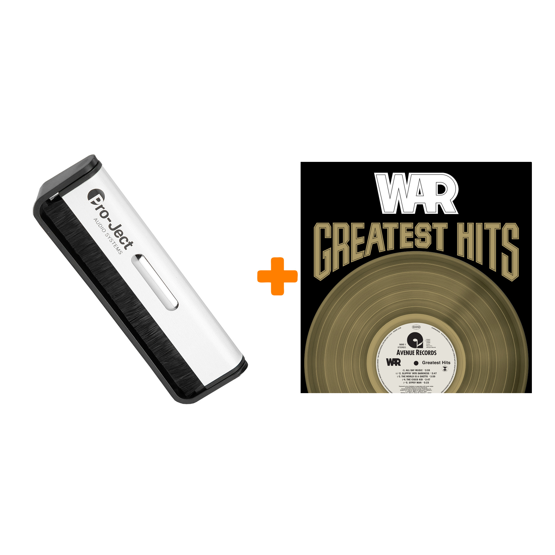 

WAR Greatest Hits Coloured Vinyl LP + Щетка для LP Brush It Набор