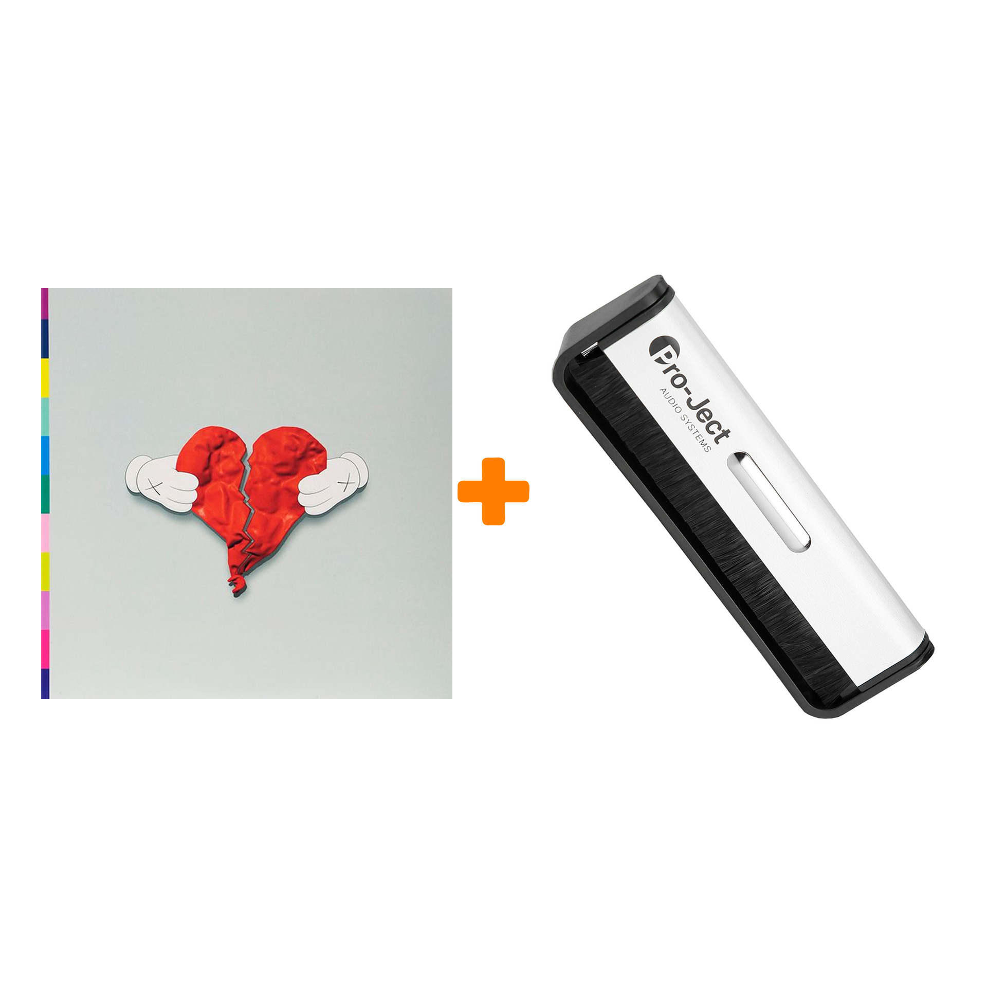 

WEST KANYE 808s & Heartbreak 2LP + Щетка для LP Brush It Набор