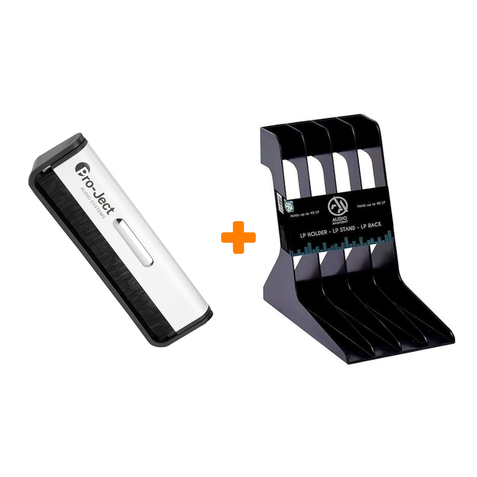 

Подставка под LP Чёрная + Щетка для LP Brush It Набор