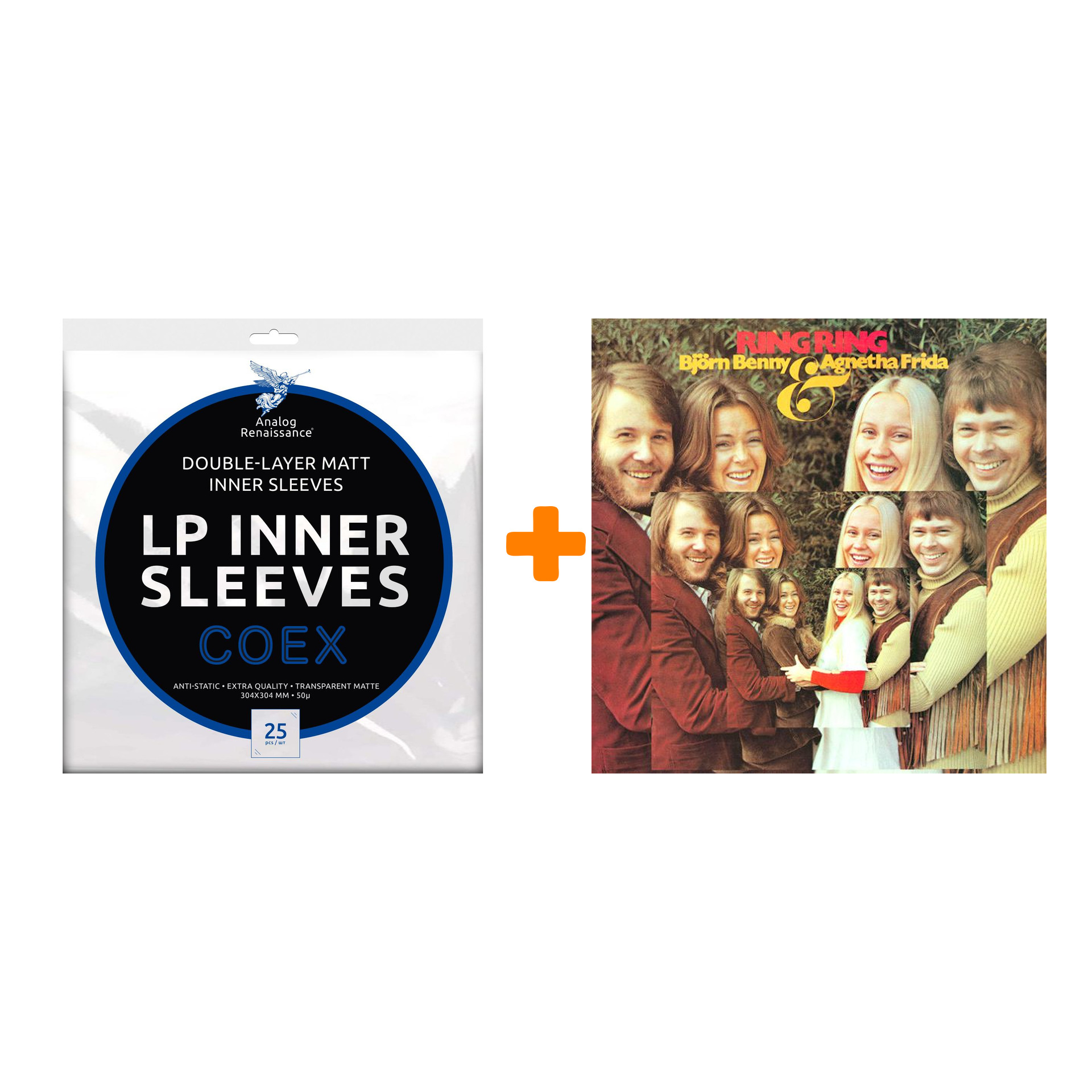 

ABBA Ring Ring LP + Конверты внутренние COEX для грампластинок 12" 25шт Набор
