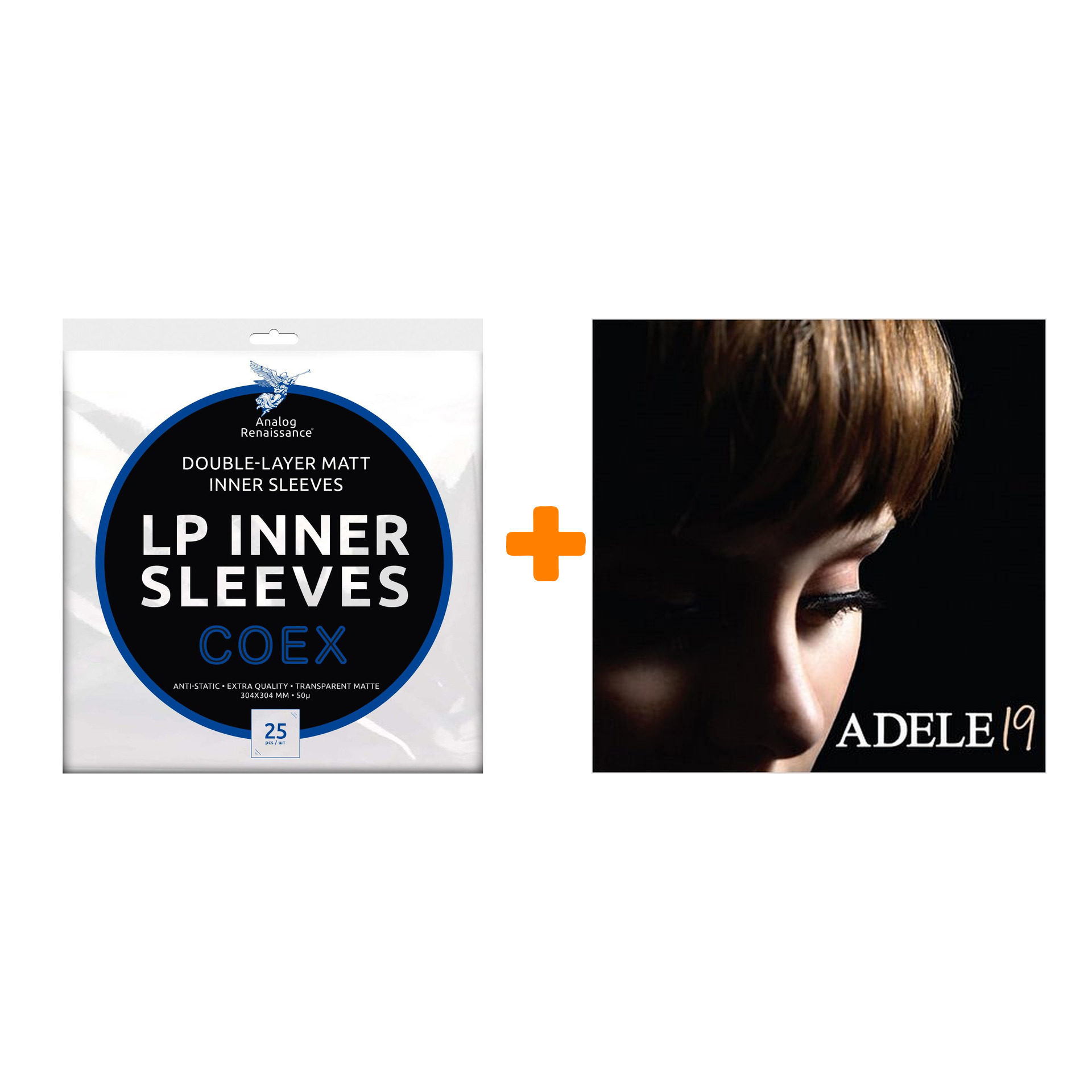 

ADELE 19 LP + Конверты внутренние COEX для грампластинок 12" 25шт Набор