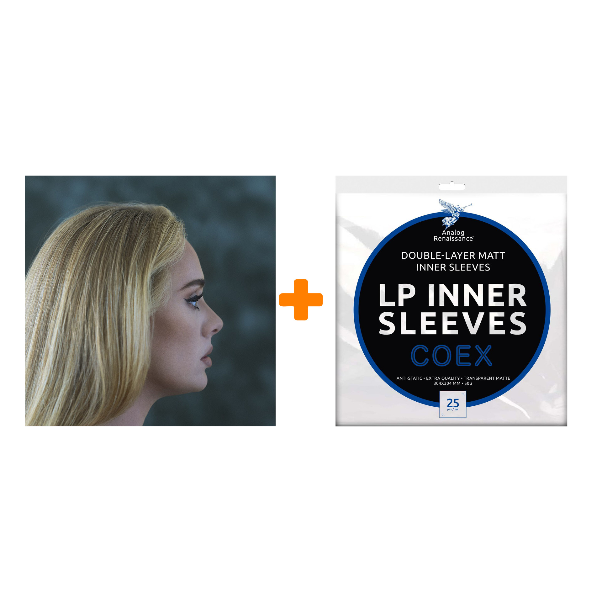 

ADELE 30 2LP + Конверты внутренние COEX для грампластинок 12" 25шт Набор