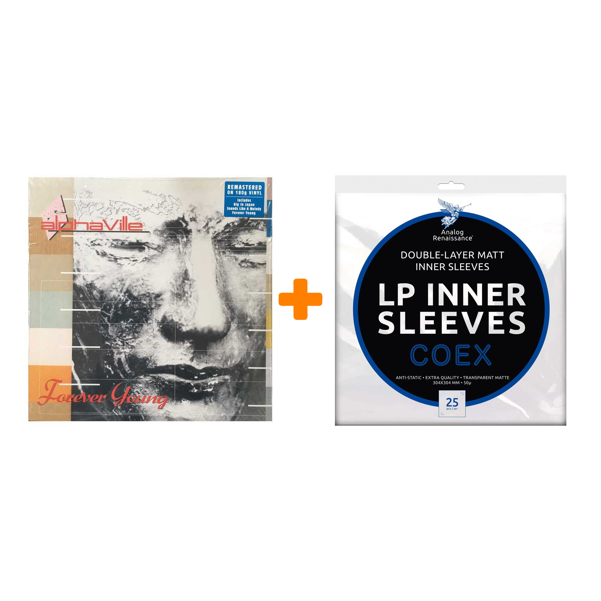 

ALPHAVILLE Forever Young LP + Конверты внутренние COEX для грампластинок 12" 25шт Набор