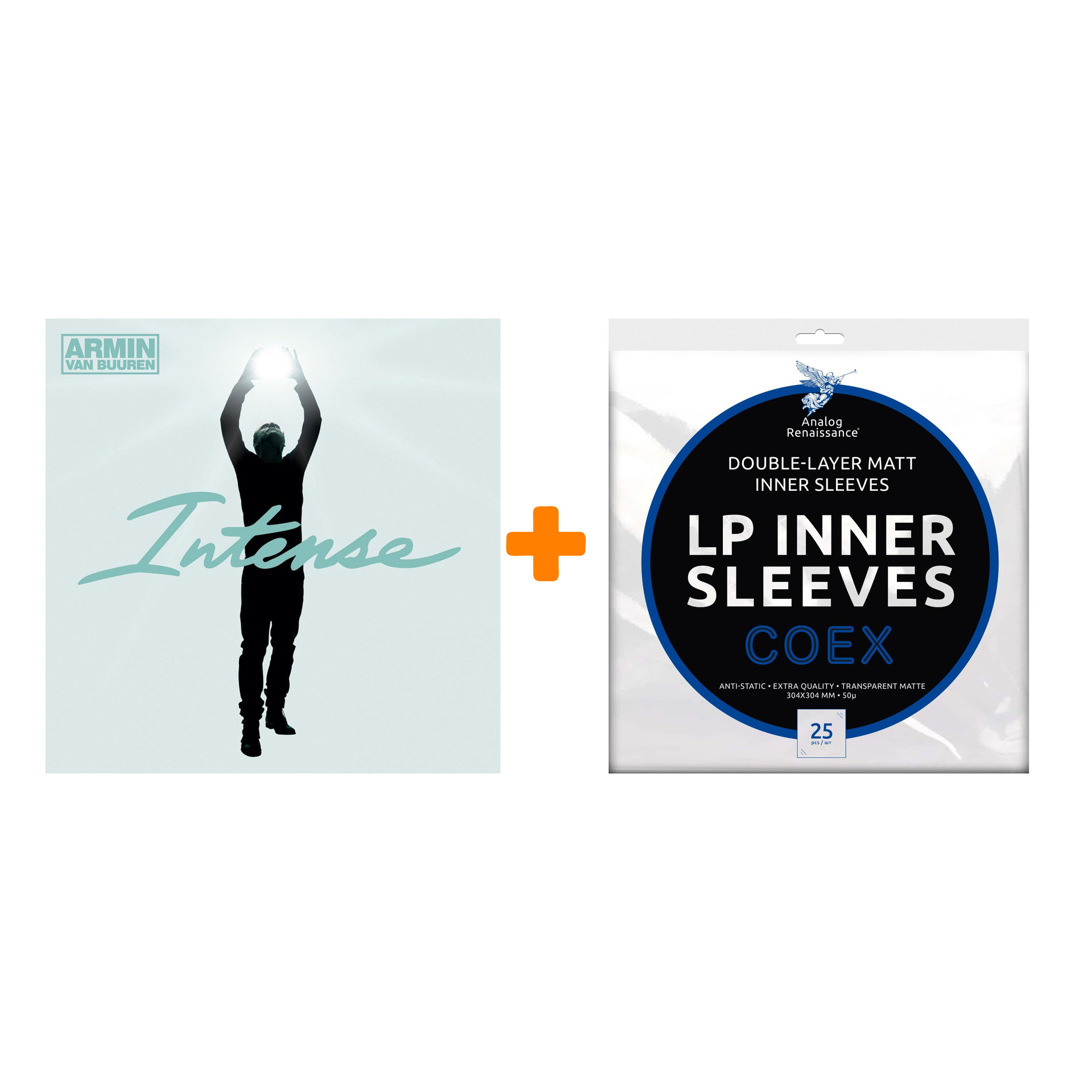 

ARMIN VAN BUUREN Intense 2LP + Конверты внутренние COEX для грампластинок 12" 25шт Набор