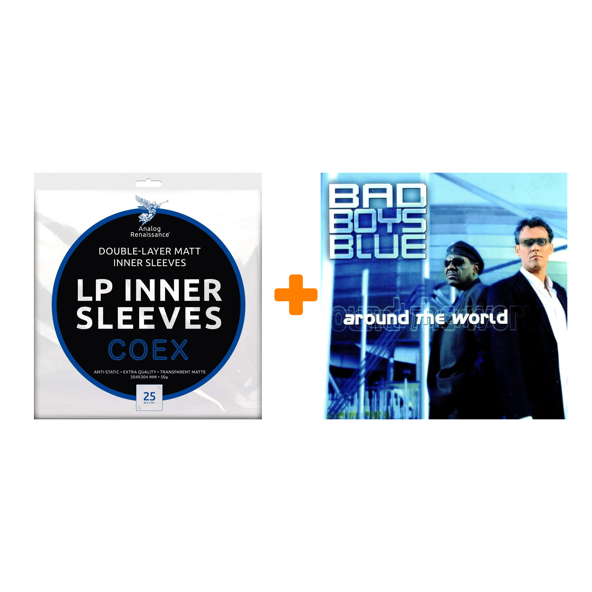 

BAD BOYS BLUE Around The World Limited Edition LP + Конверты внутренние COEX для грампластинок 12" 25шт Набор