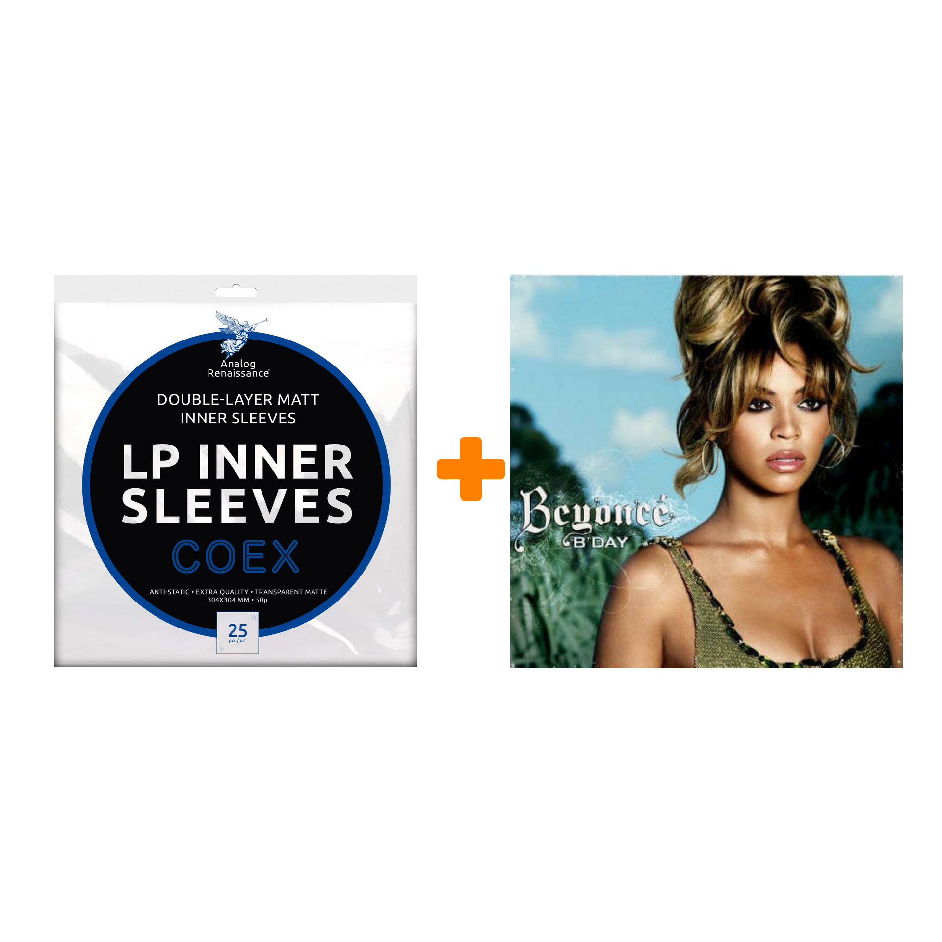 

BEYONCE B`Day 2LP + Конверты внутренние COEX для грампластинок 12" 25шт Набор