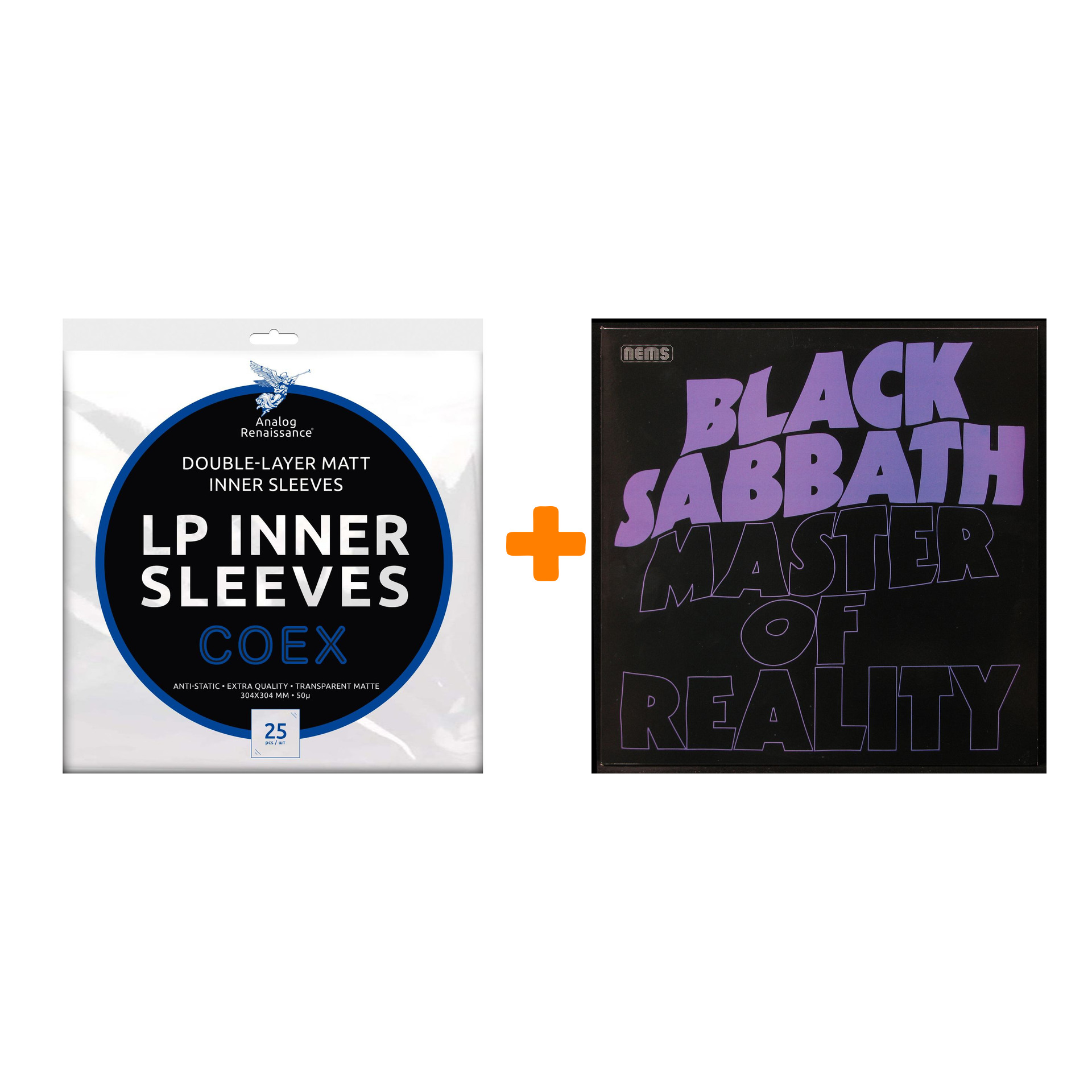 

BLACK SABBATH Master Of Reality LP + Конверты внутренние COEX для грампластинок 12" 25шт Набор