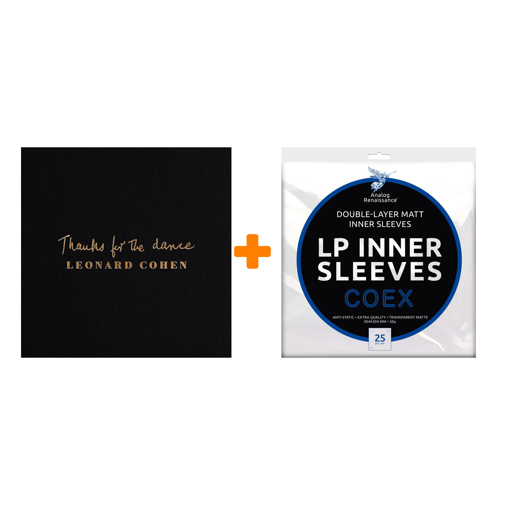 

COHEN LEONARD Thanks For The Dance LP + Конверты внутренние COEX для грампластинок 12" 25шт Набор