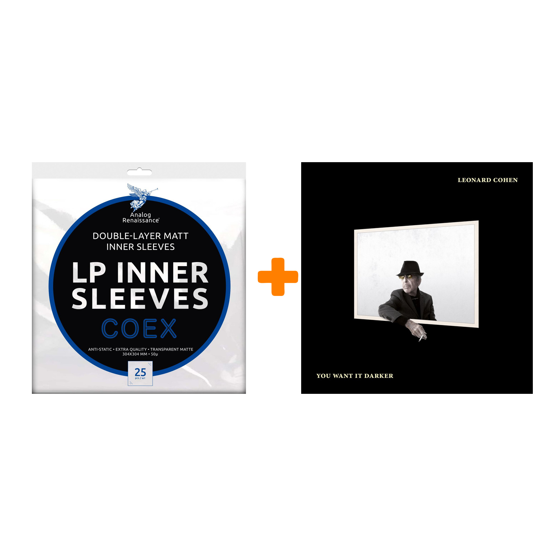 

COHEN LEONARD You Want It Darker LP + Конверты внутренние COEX для грампластинок 12" 25шт Набор