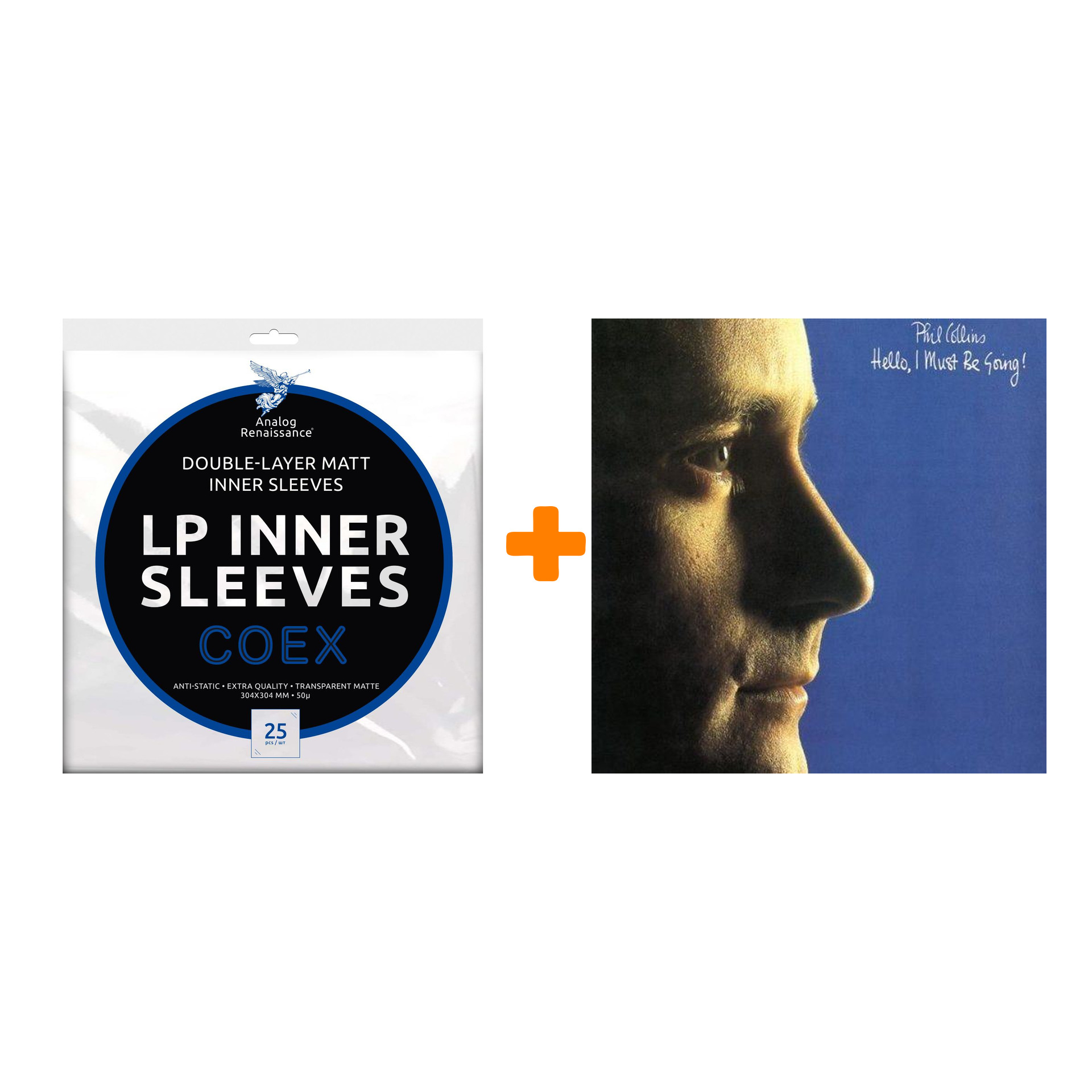 

COLLINS PHIL Hello, I Must Be Going LP + Конверты внутренние COEX для грампластинок 12" 25шт Набор