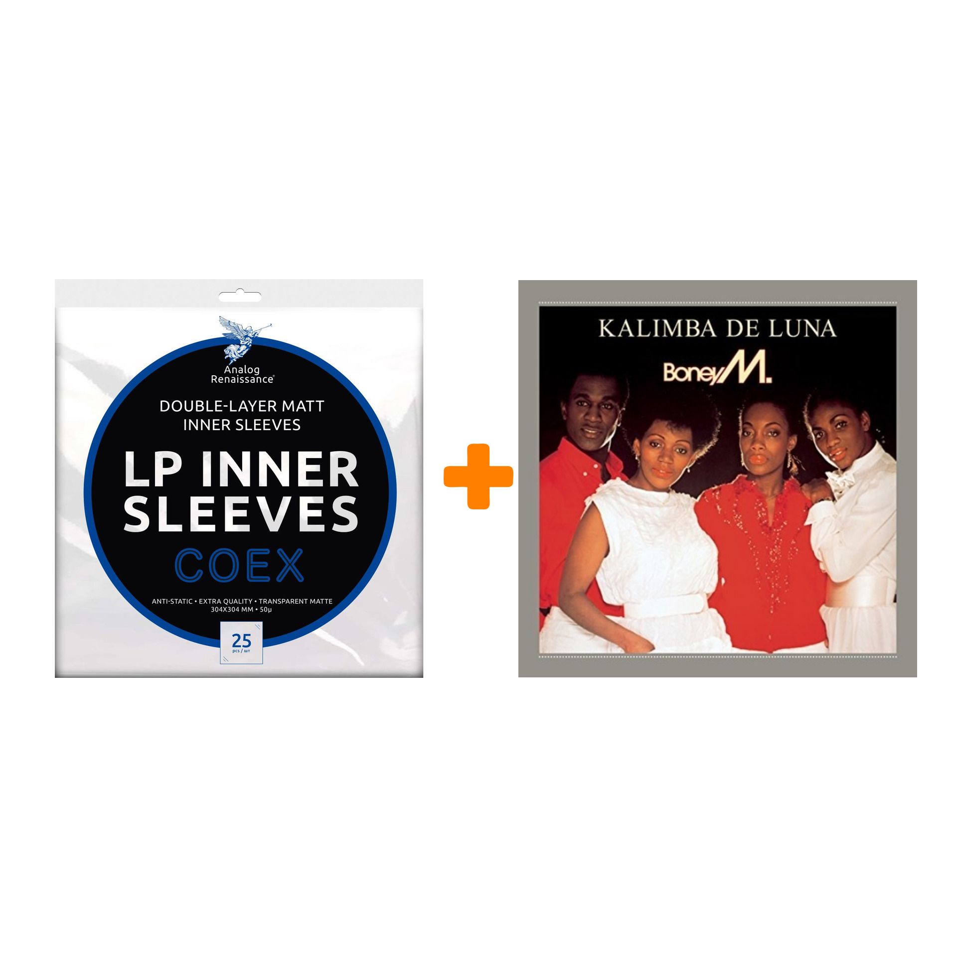 BONEY M Kalimba De Luna LP + Конверты внутренние COEX для грампластинок 12 25шт Набор цена и фото