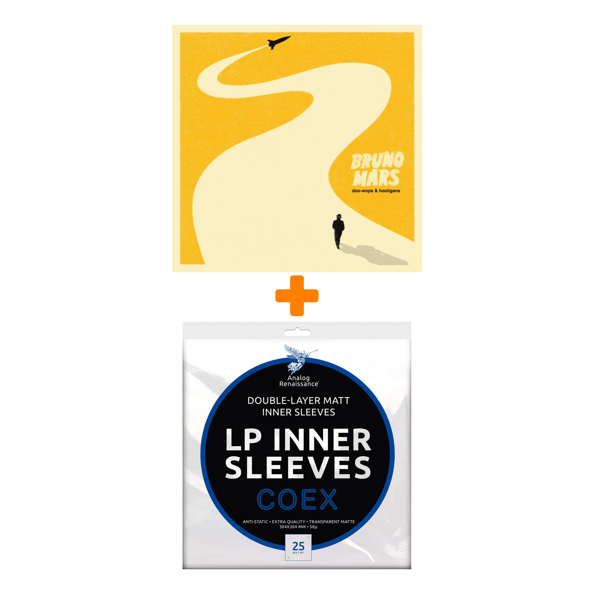 

BRUNO MARS Doo-Wops & Hooligans LP + Конверты внутренние COEX для грампластинок 12" 25шт Набор