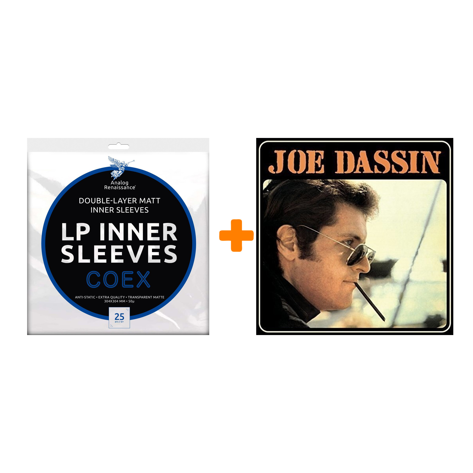 

DASSIN JOE Les Champs-Elysees LP + Конверты внутренние COEX для грампластинок 12" 25шт Набор
