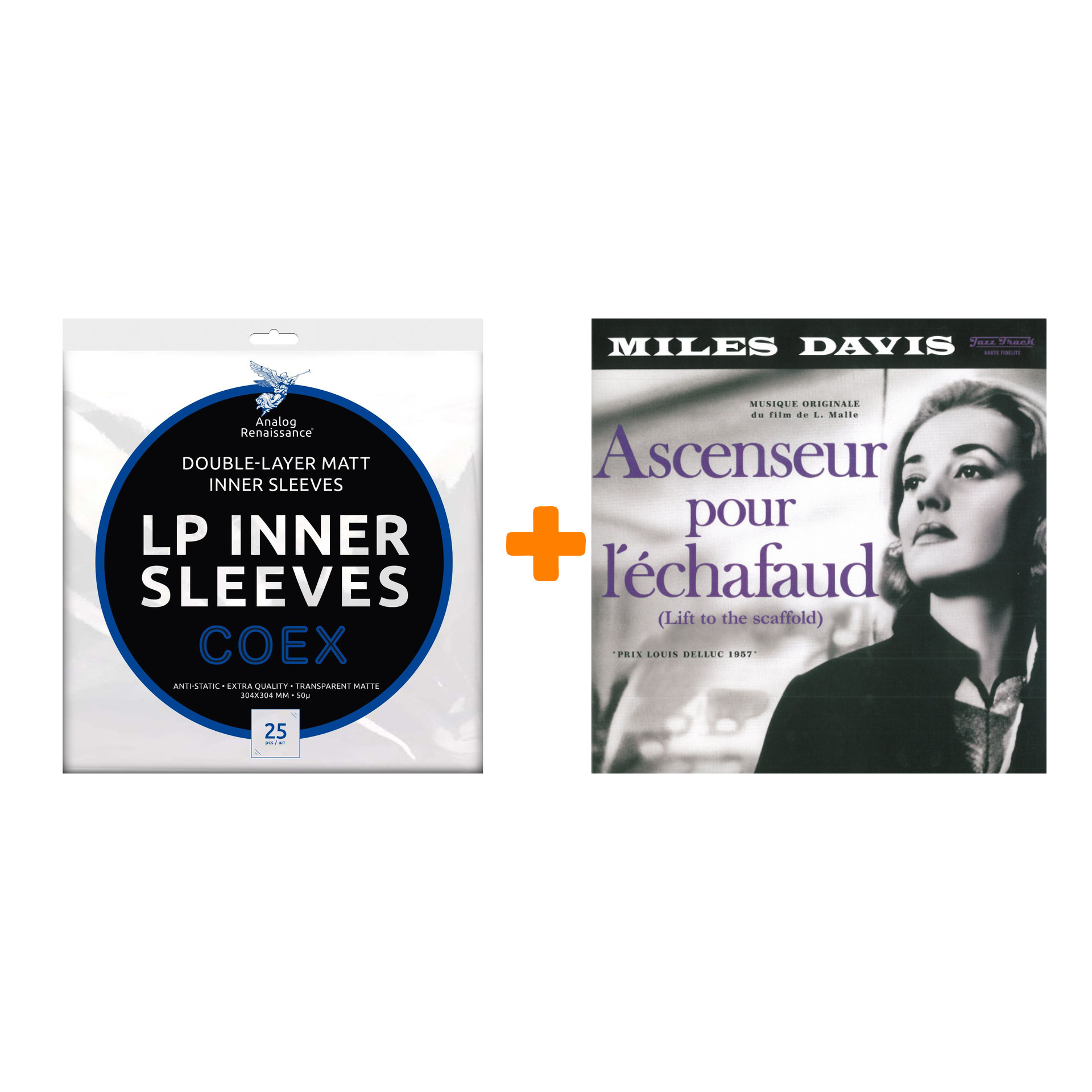 

DAVIS MILES Ascenseur Pour L`Echafaud (Lift To The Scaffold) LP + Конверты внутренние COEX для грампластинок 12" 25шт Набор