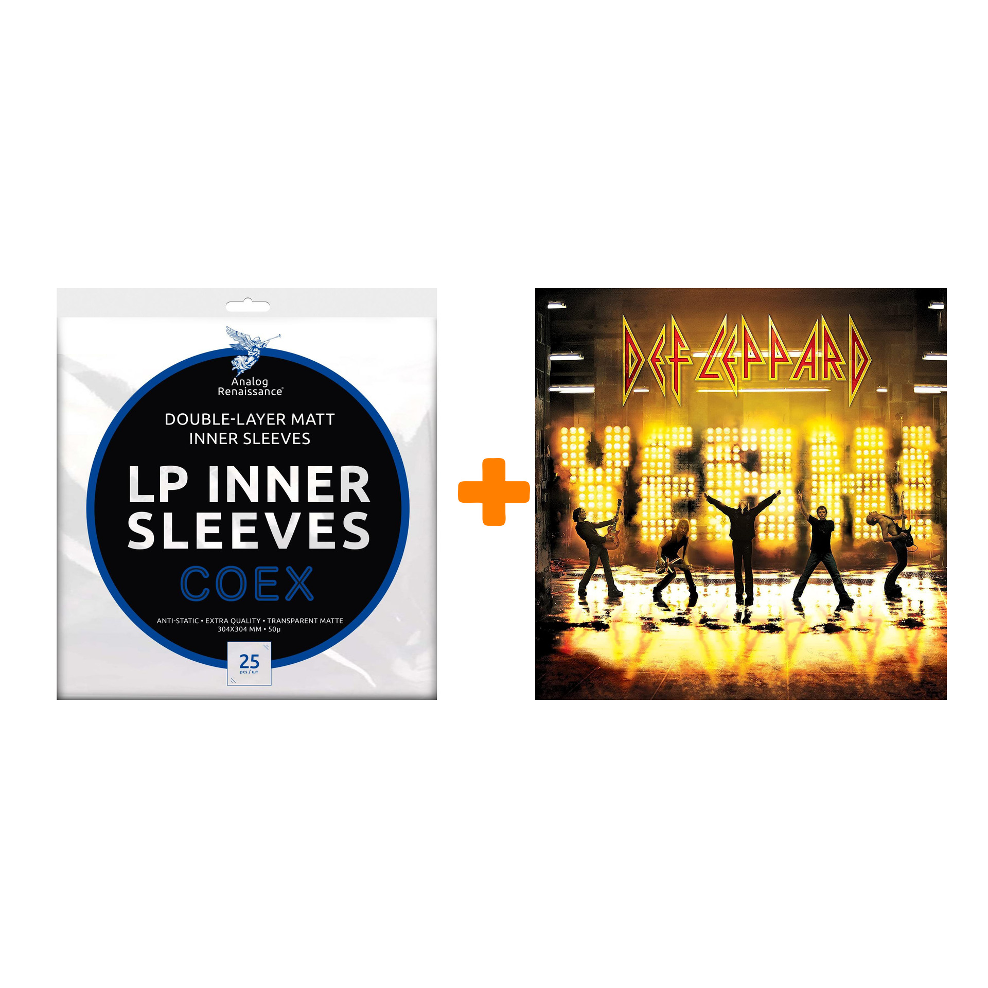 

DEF LEPPARD Yeah! 2LP + Конверты внутренние COEX для грампластинок 12" 25шт Набор