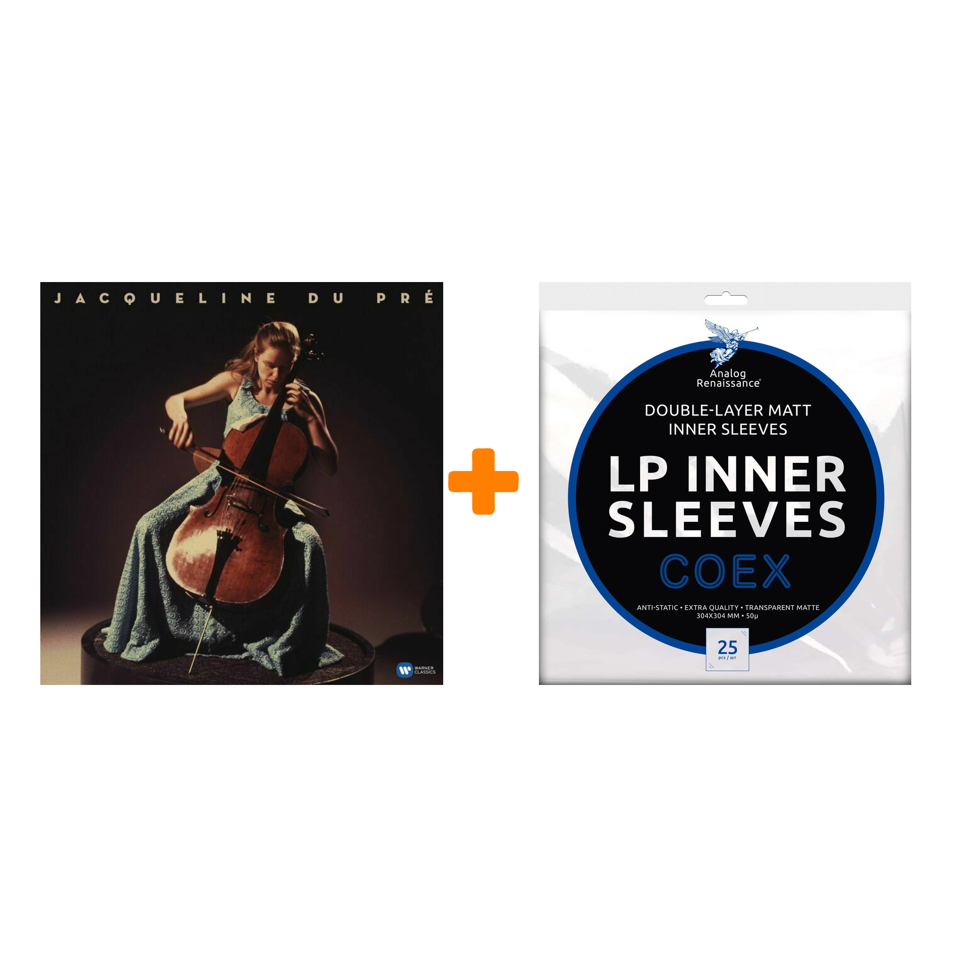 

DU PRE JACQUELINE Jacqueline Du Pre 5LP + Конверты внутренние COEX для грампластинок 12" 25шт Набор