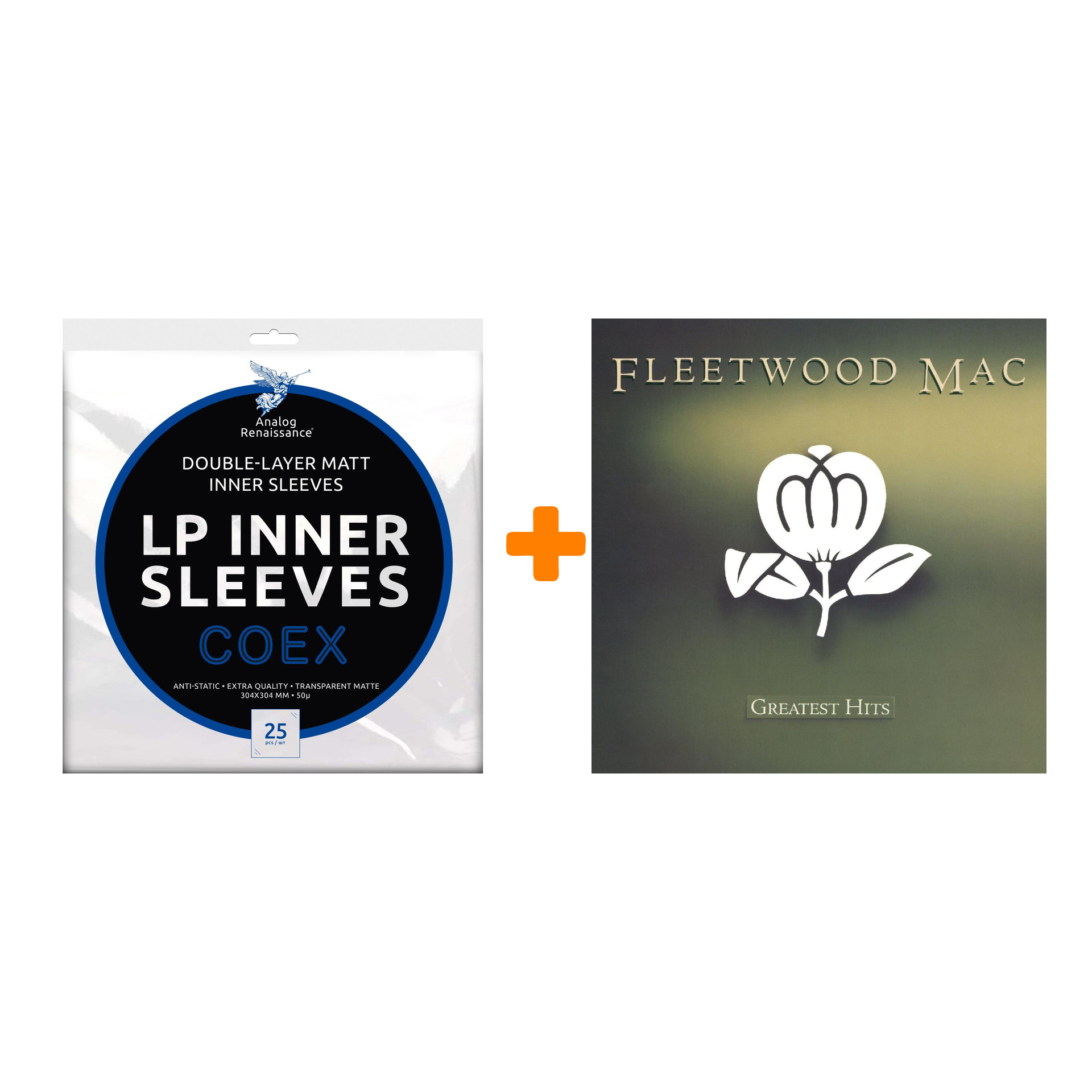 

FLEETWOOD MAC Greatest Hits Platinum Collection LP + Конверты внутренние COEX для грампластинок 12" 25шт Набор