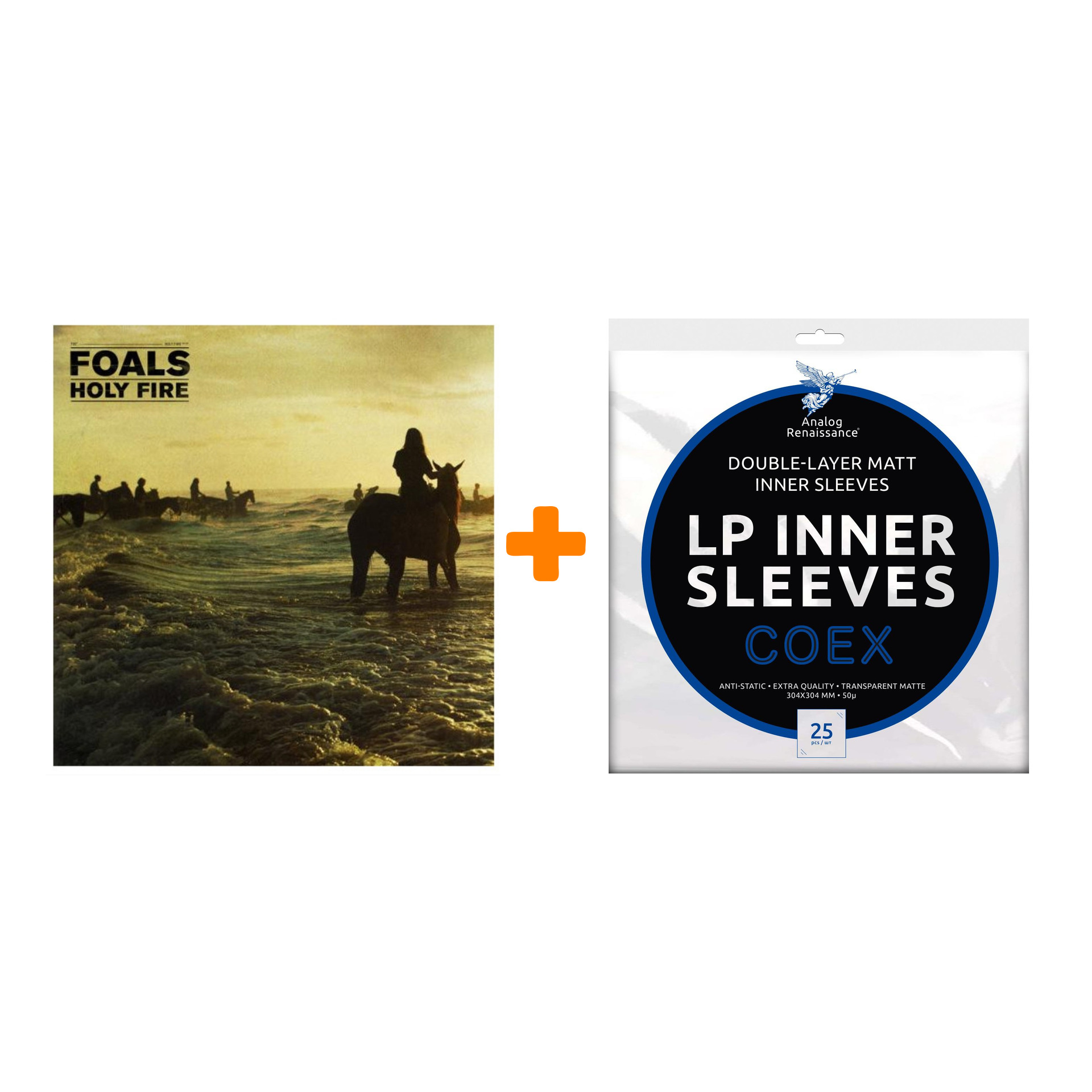 FOALS Holy Fire LP + Конверты внутренние COEX для грампластинок 12 25шт Набор