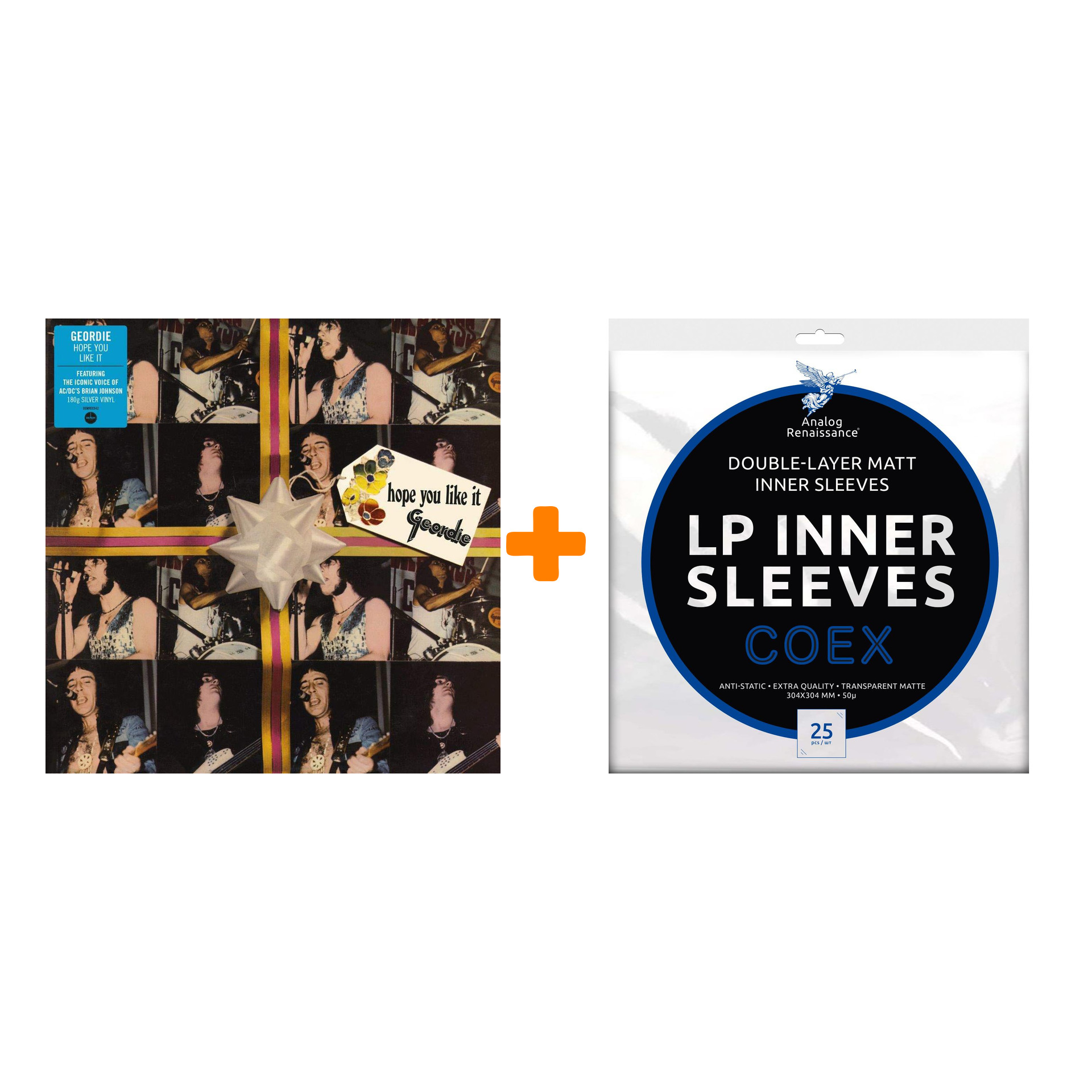 

GEORDIE Hope You Like It Silver Vinyl LP + Конверты внутренние COEX для грампластинок 12" 25шт Набор