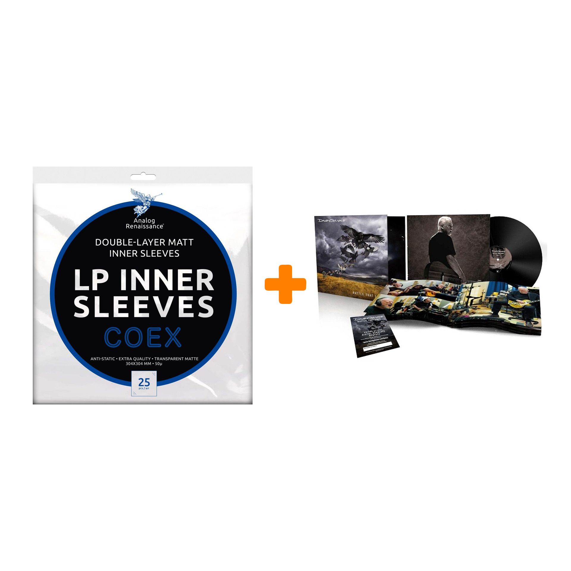 

GILMOUR DAVID Rattle That Lock LP + Конверты внутренние COEX для грампластинок 12" 25шт Набор