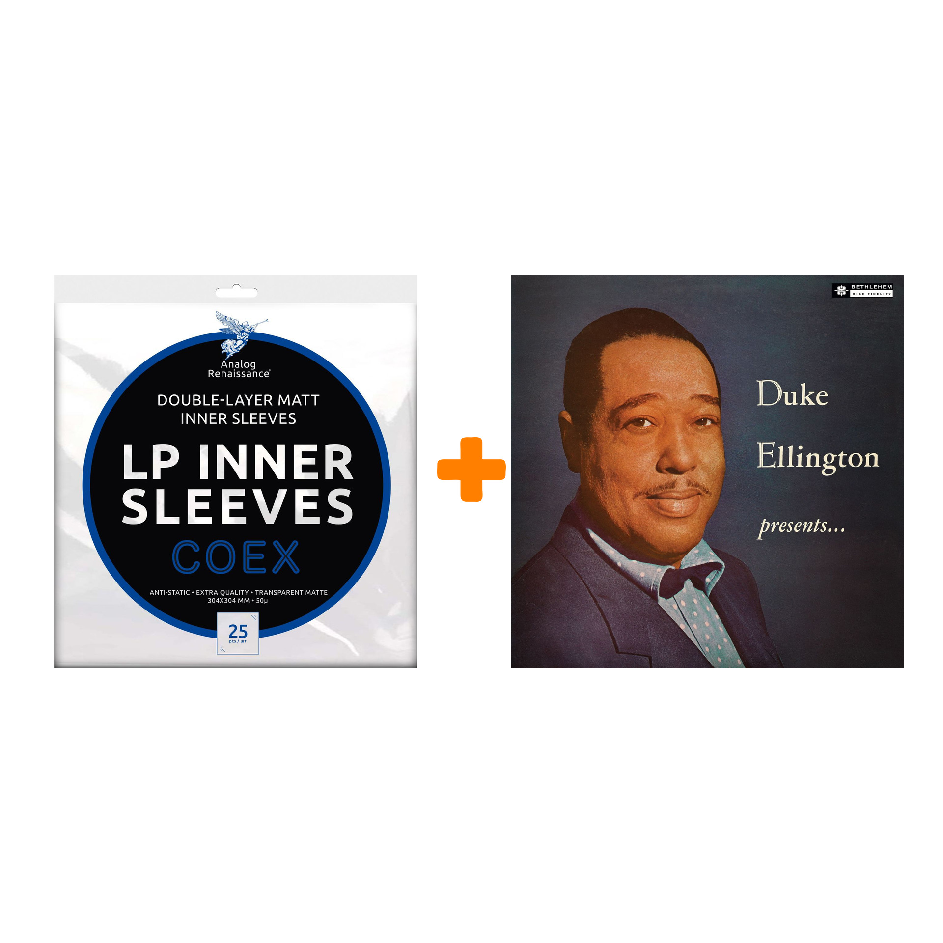ELLINGTON DUKE Duke Ellington Presents Remastered LP + Конверты внутренние COEX для грампластинок 12 25шт Набор цена и фото