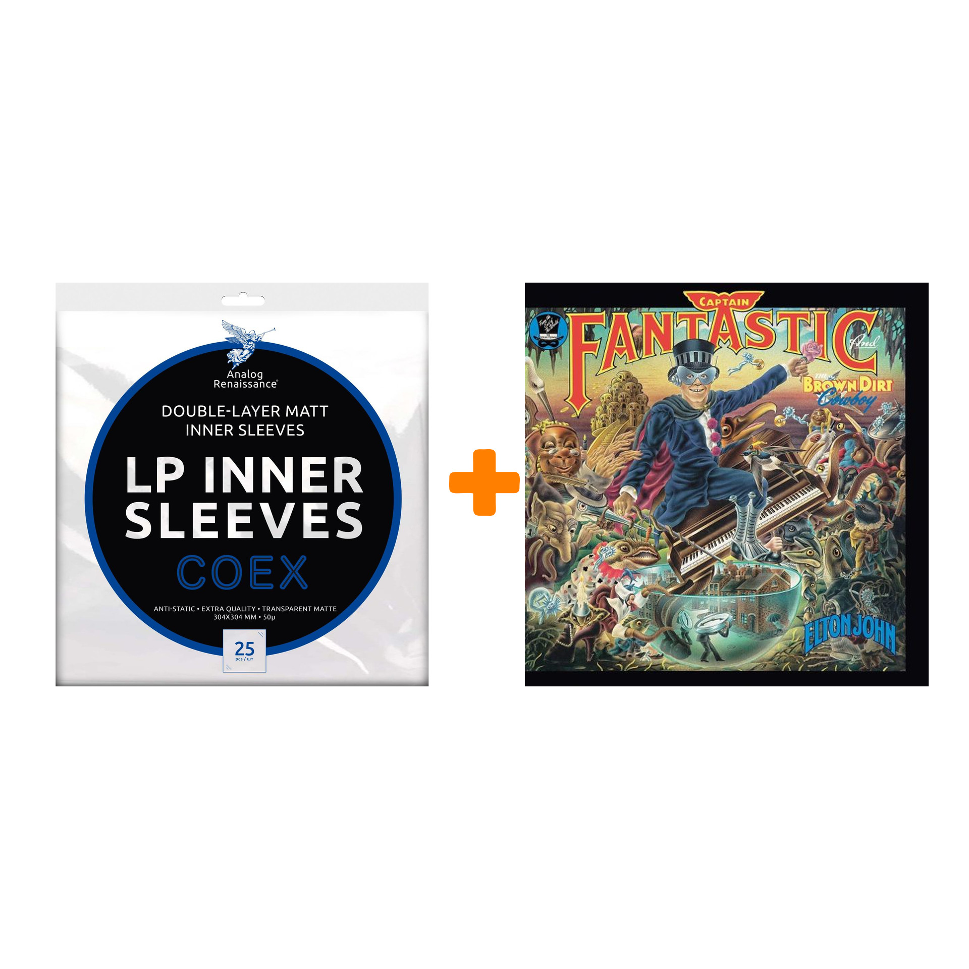 

ELTON JOHN Captain Fantastic And The Brown Dirt Cow LP + Конверты внутренние COEX для грампластинок 12" 25шт Набор