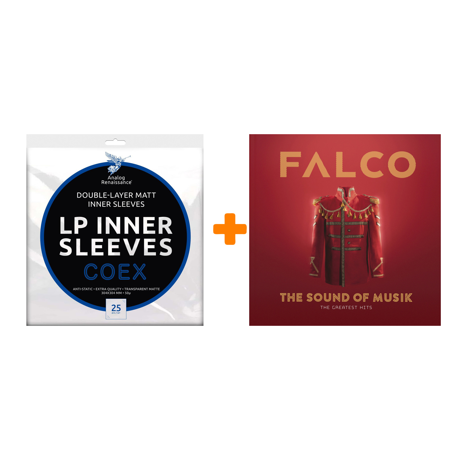

FALCO The Sound Of Musik The Greatest Hits 2LP + Конверты внутренние COEX для грампластинок 12" 25шт Набор