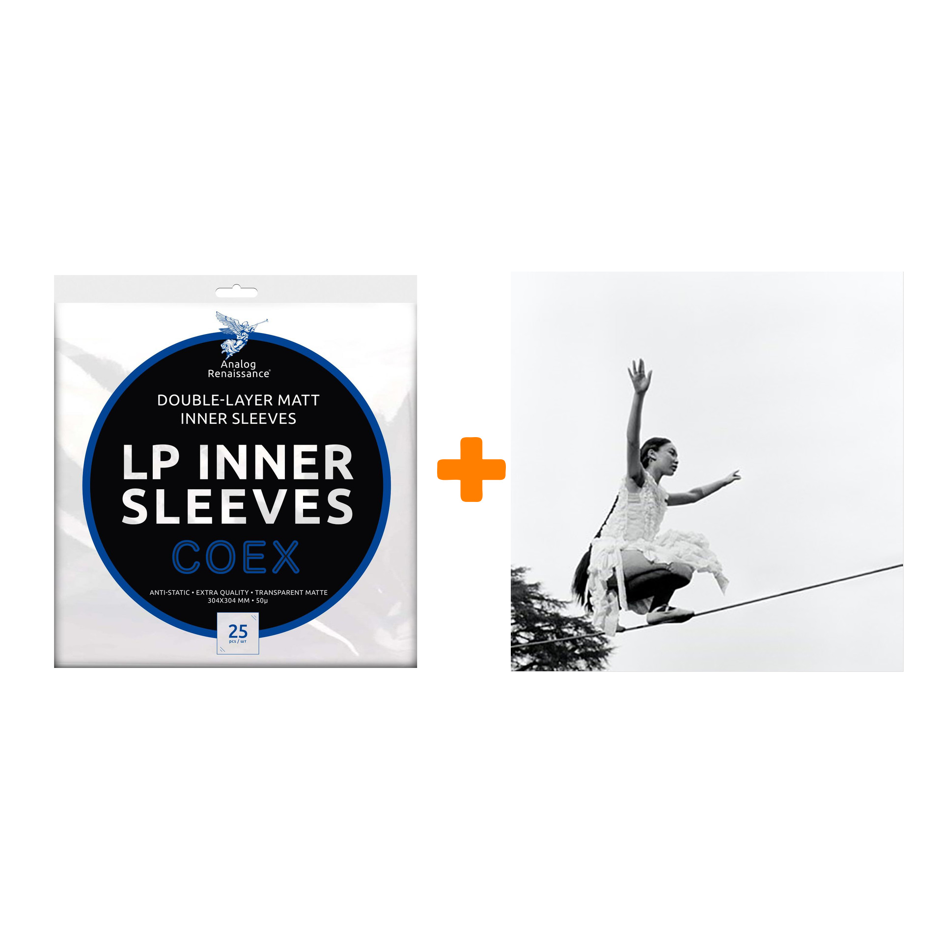 

GRIFF One Foot In Front Of The Other Mixtape Clear Vinyl LP + Конверты внутренние COEX для грампластинок 12" 25шт Набор