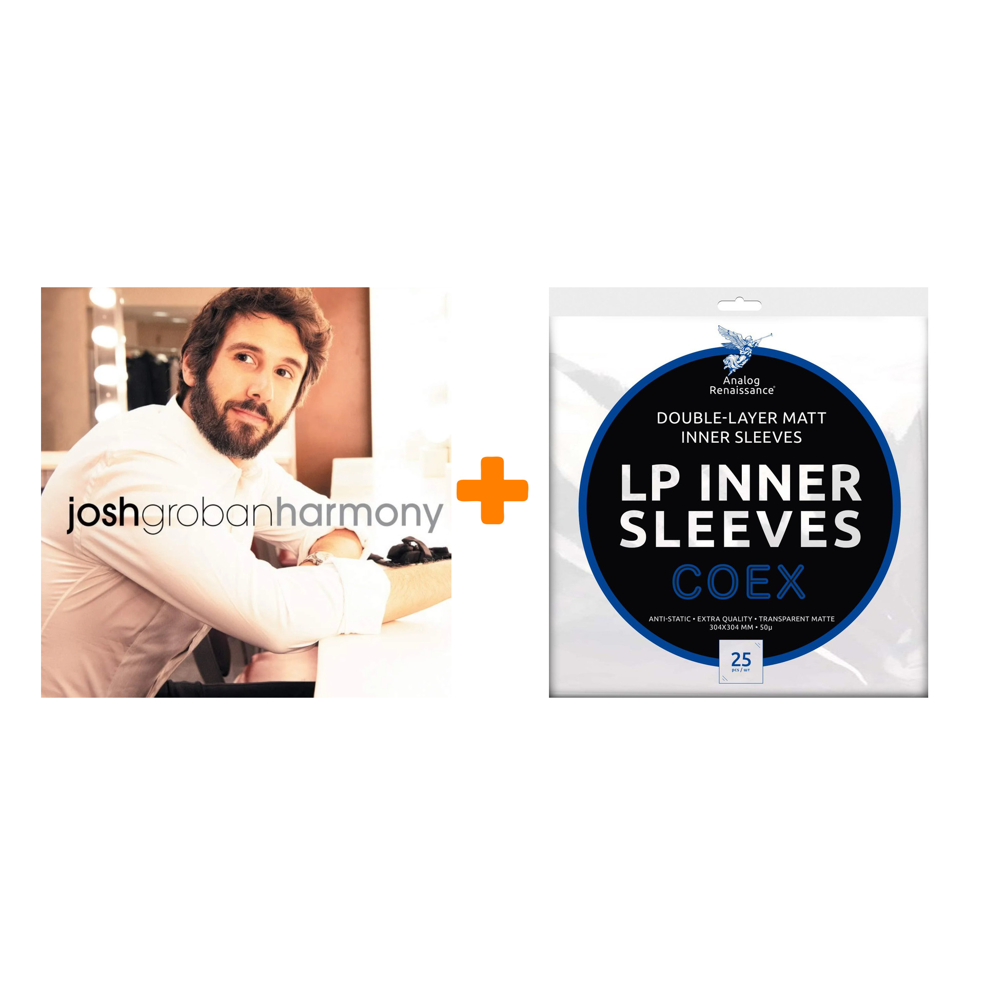 

GROBAN JOSH Harmony 2LP + Конверты внутренние COEX для грампластинок 12" 25шт Набор