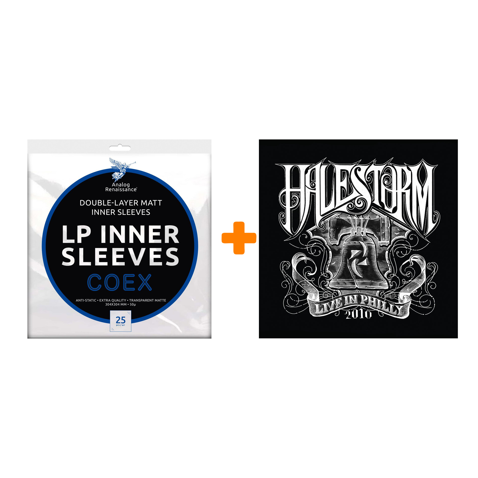

HALESTORM Live In Philly 2010 Coloured Vinyl 2LP + Конверты внутренние COEX для грампластинок 12" 25шт Набор